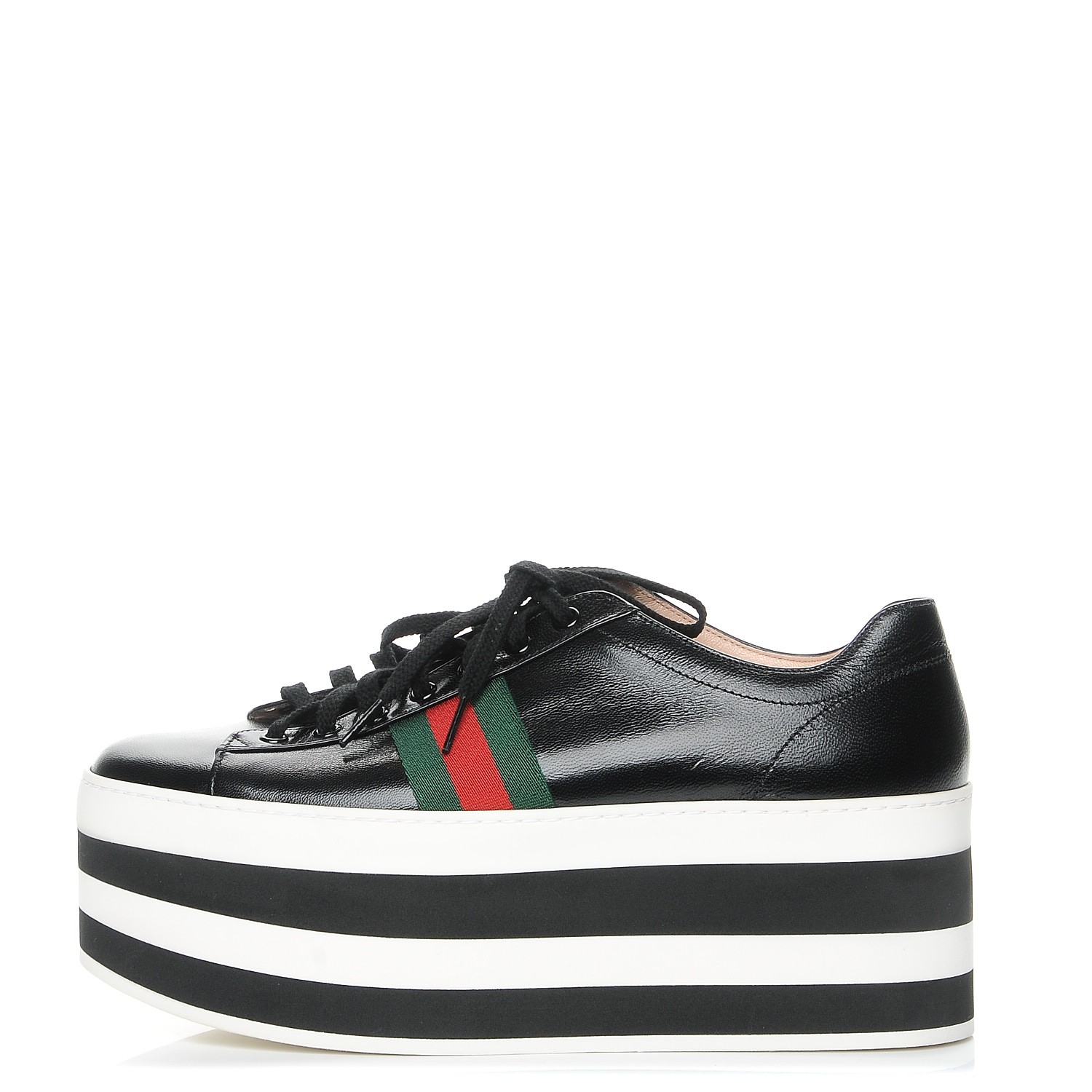 gucci black platform sneakers