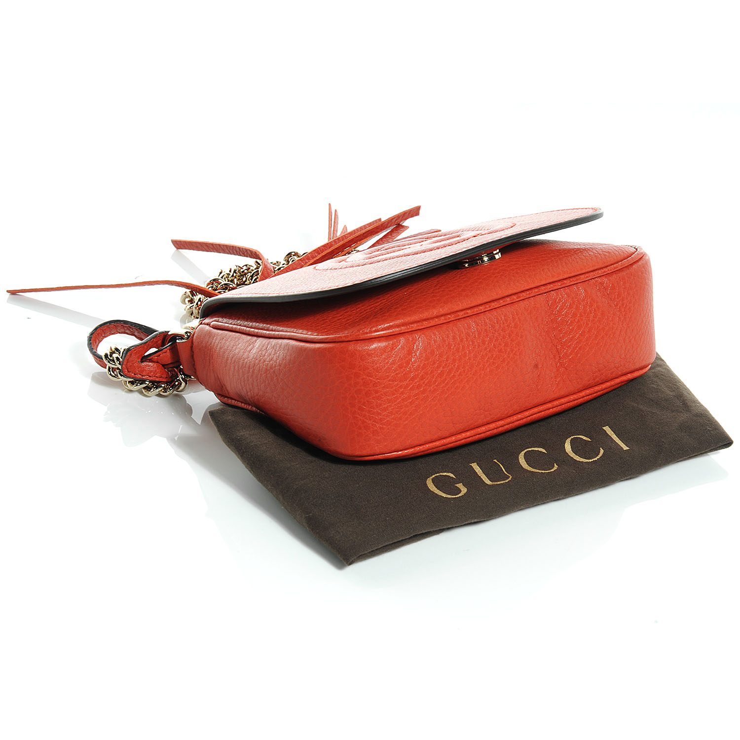 orange gucci soho disco bag