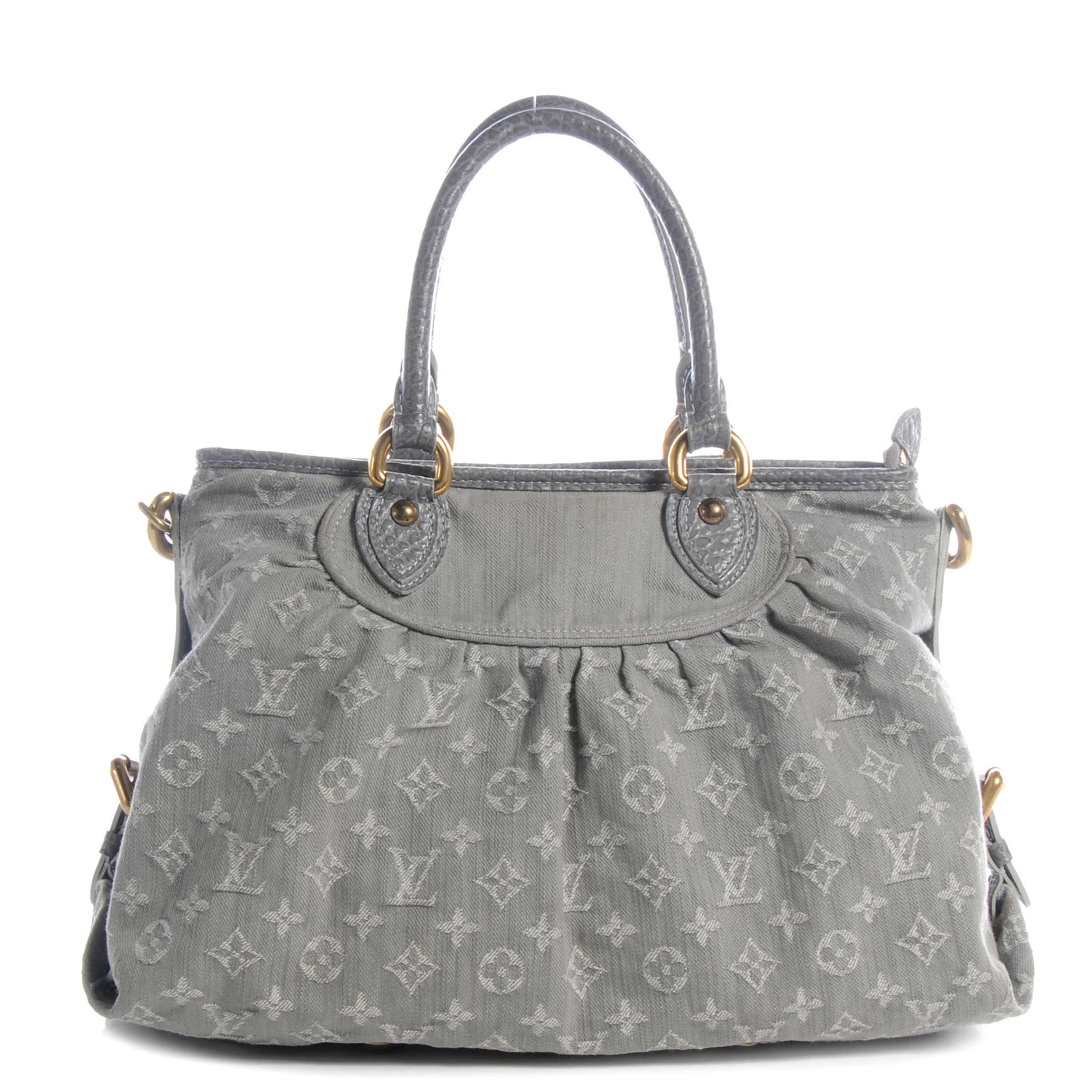 Louis Vuitton Denim Neo Cabby Mm Grey 58589