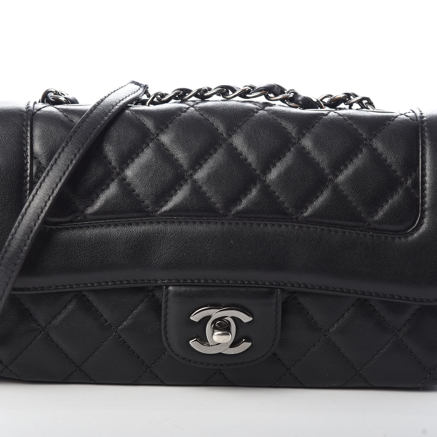 CHANEL Calfskin Quilted Small Coco Corset Flap Black 710057 | FASHIONPHILE