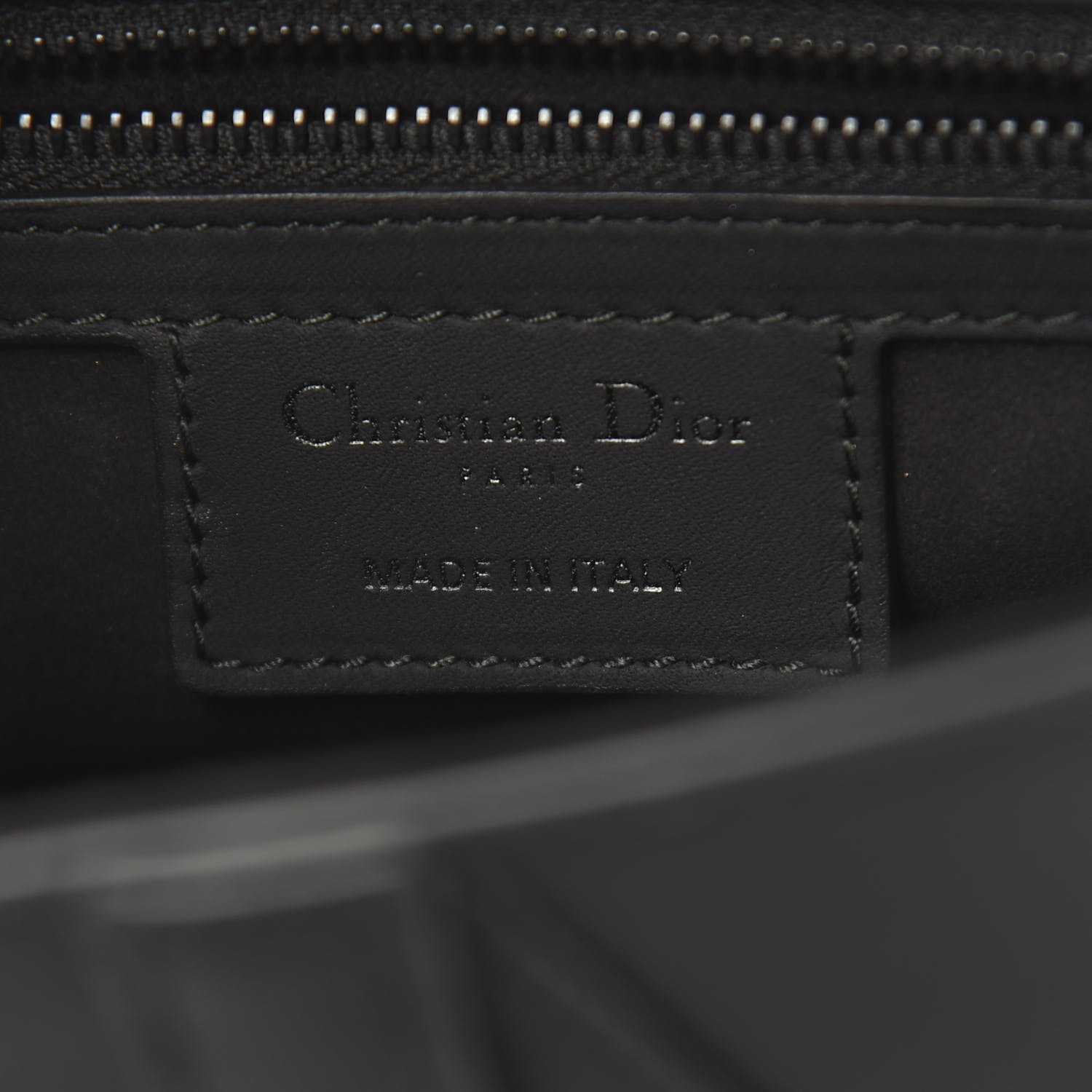 dior black calfskin saddle bag