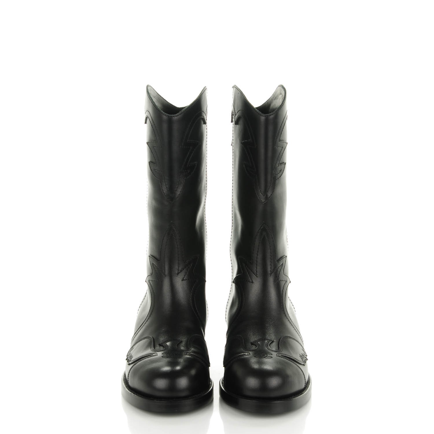 chanel western boots