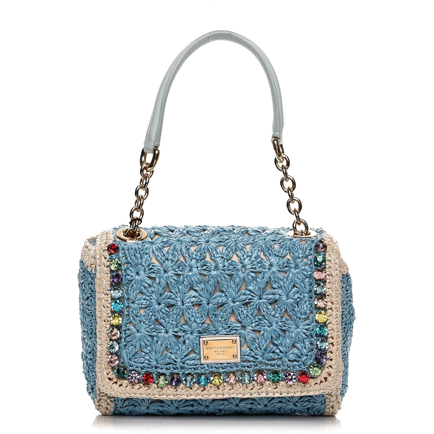 dolce & gabbana raffia bag