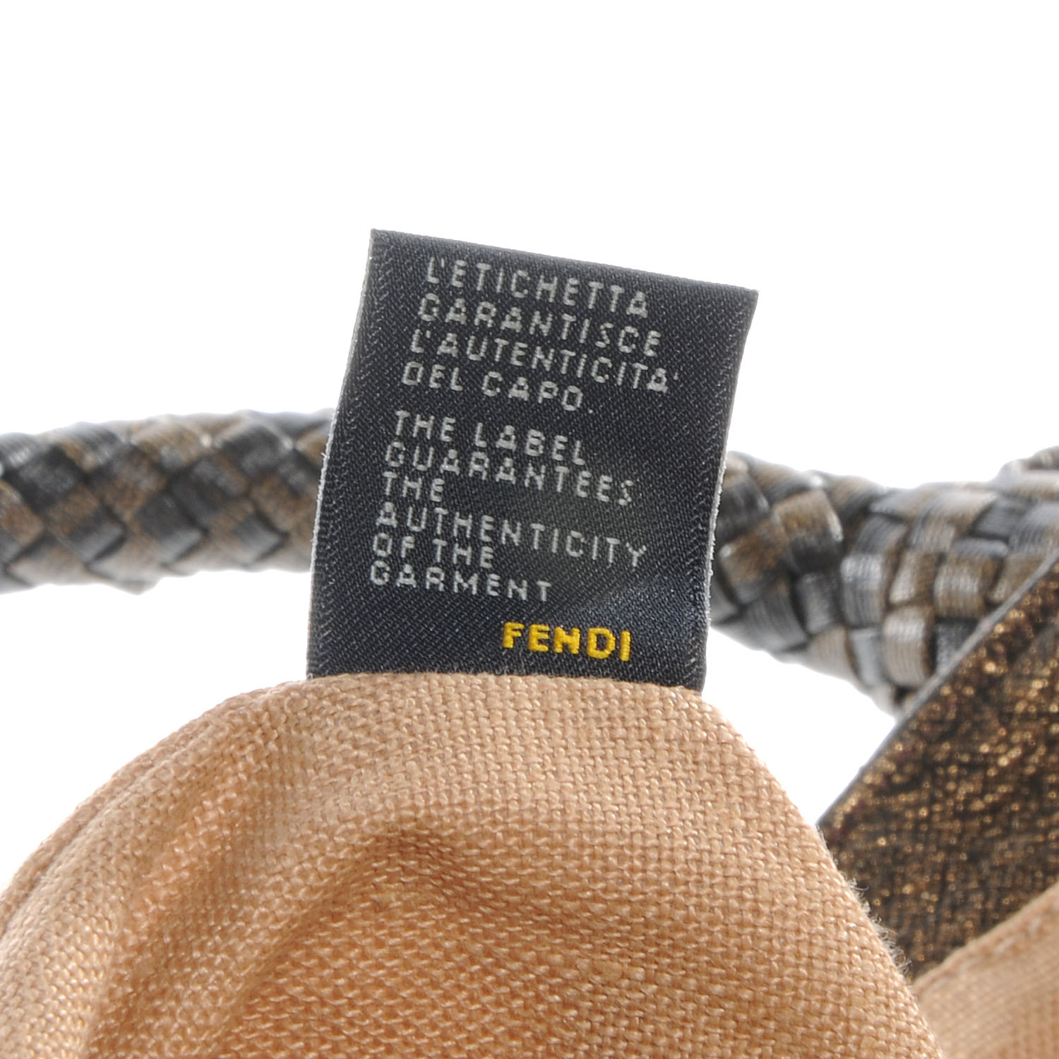 FENDI Zucca Nappa Bronze Spy Bag Tobacco 61053