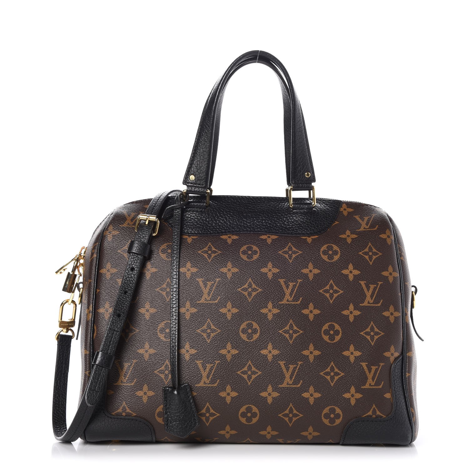 LOUIS VUITTON Monogram Retiro NM Noir Black 273341