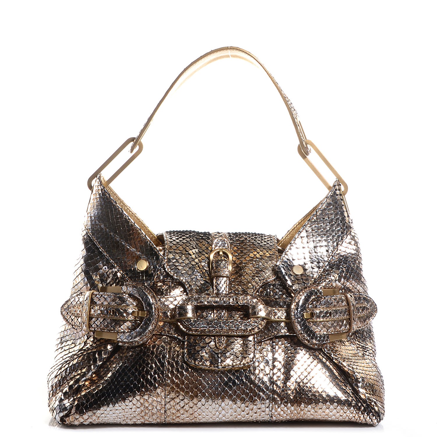 jimmy choo metallic bag