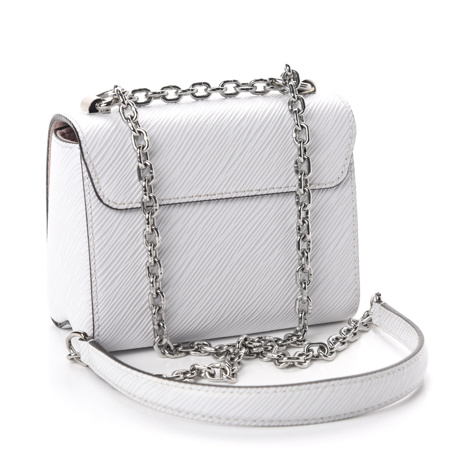 White Louis Vuitton Cuir Glace Handbag | semashow.com
