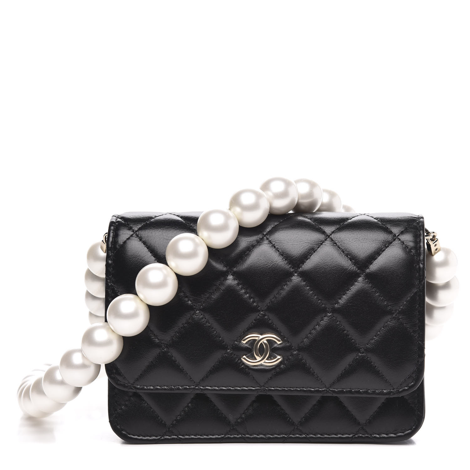 chanel woc pearl chain