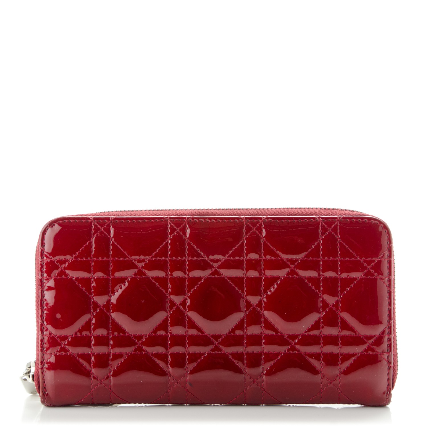 red dior wallet