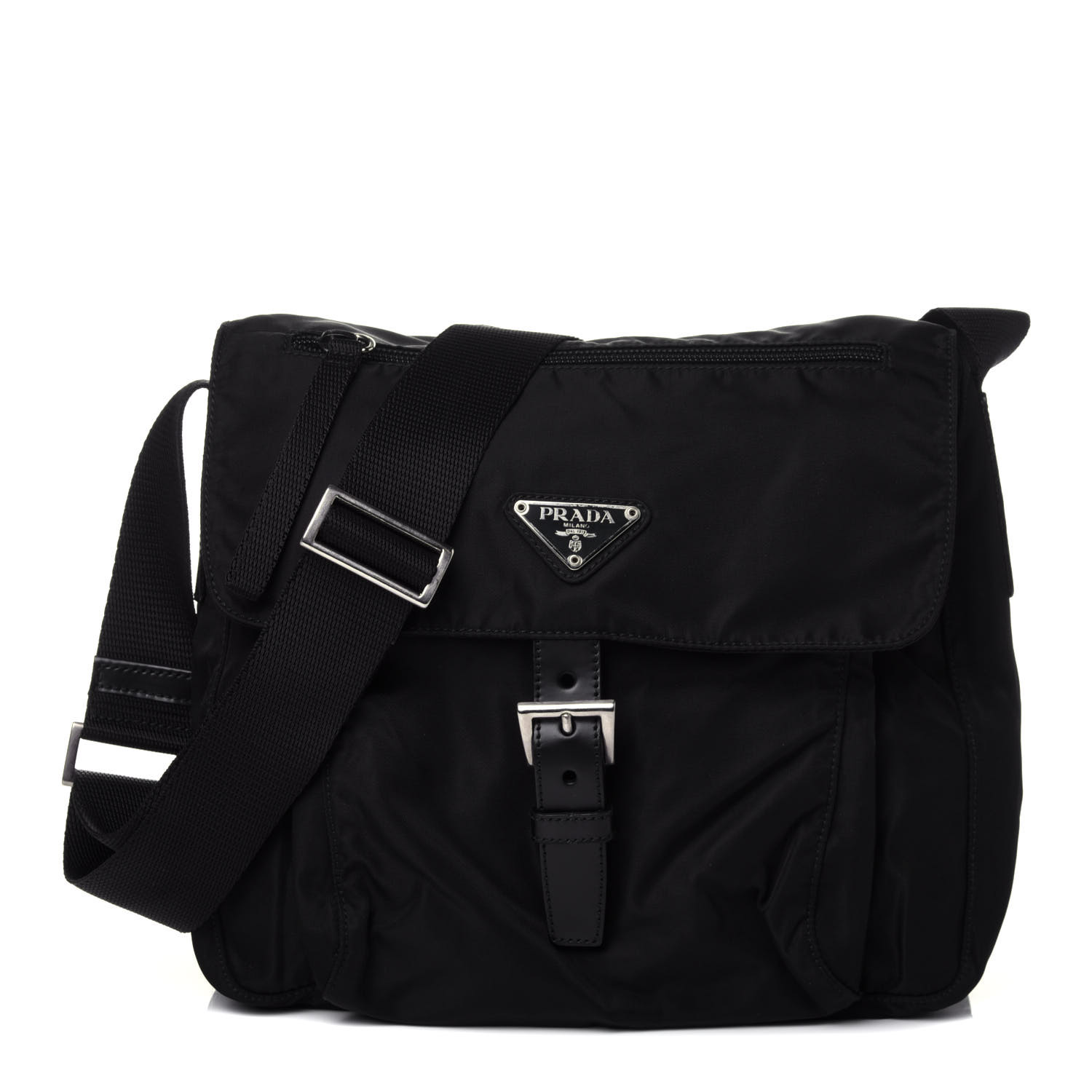 prada tessuto nylon messenger bag