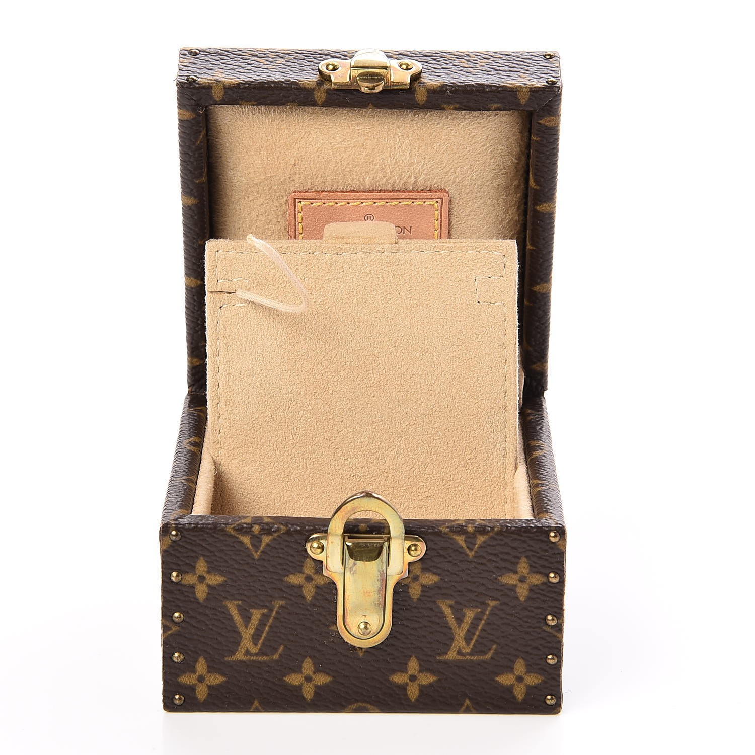 LOUIS VUITTON Monogram Ring Box Mini Trunk Case