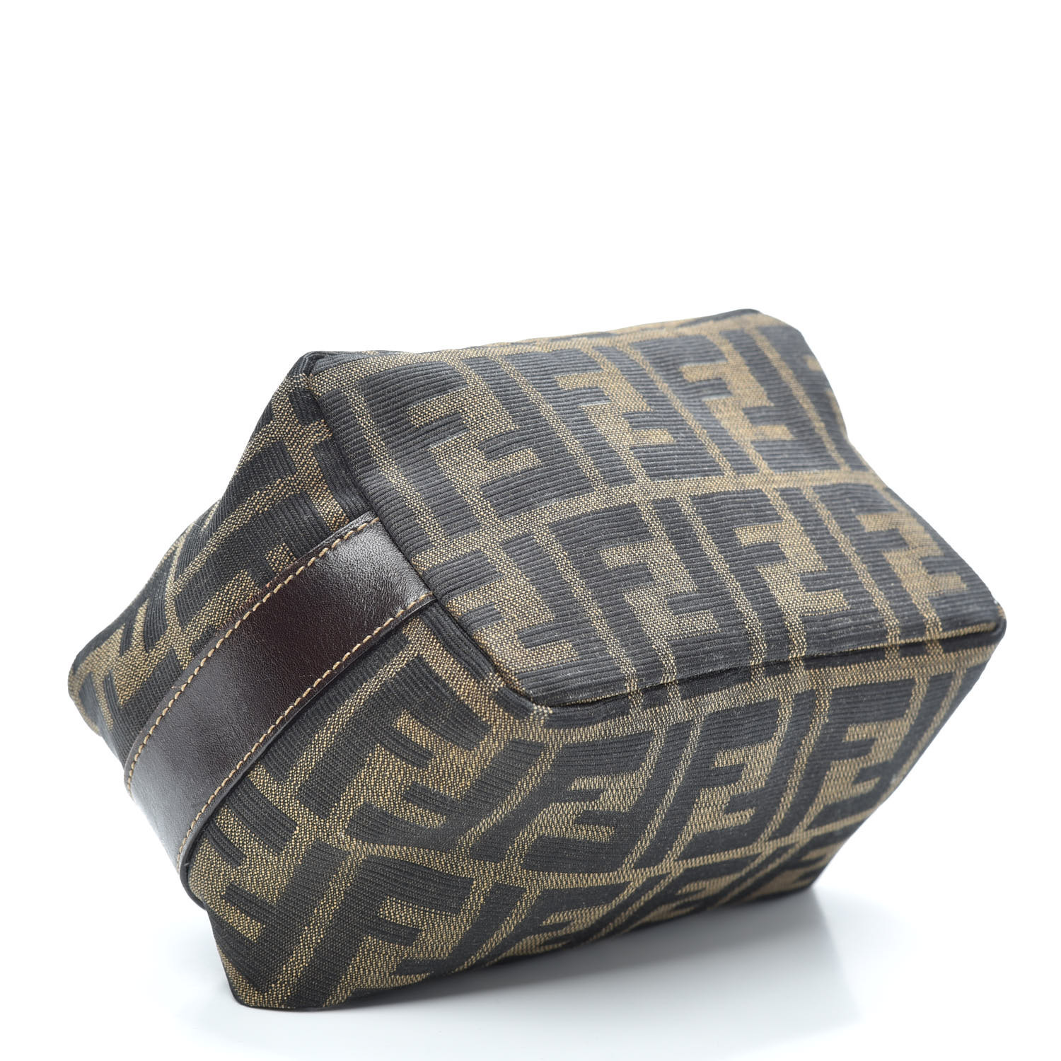 FENDI Zucca Cosmetic Bag Tobacco 755240 | FASHIONPHILE