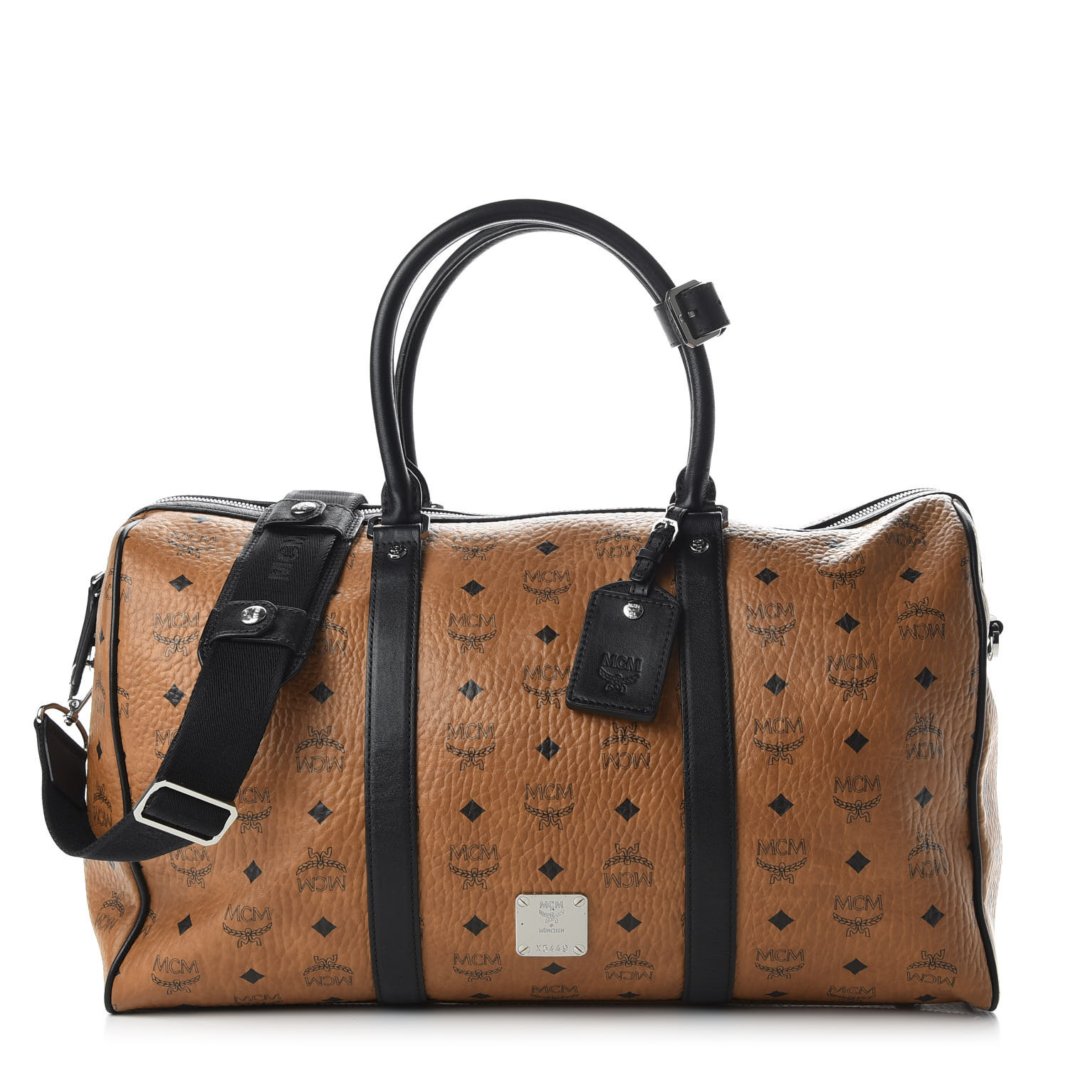 Mcm visetos duffle discount bag