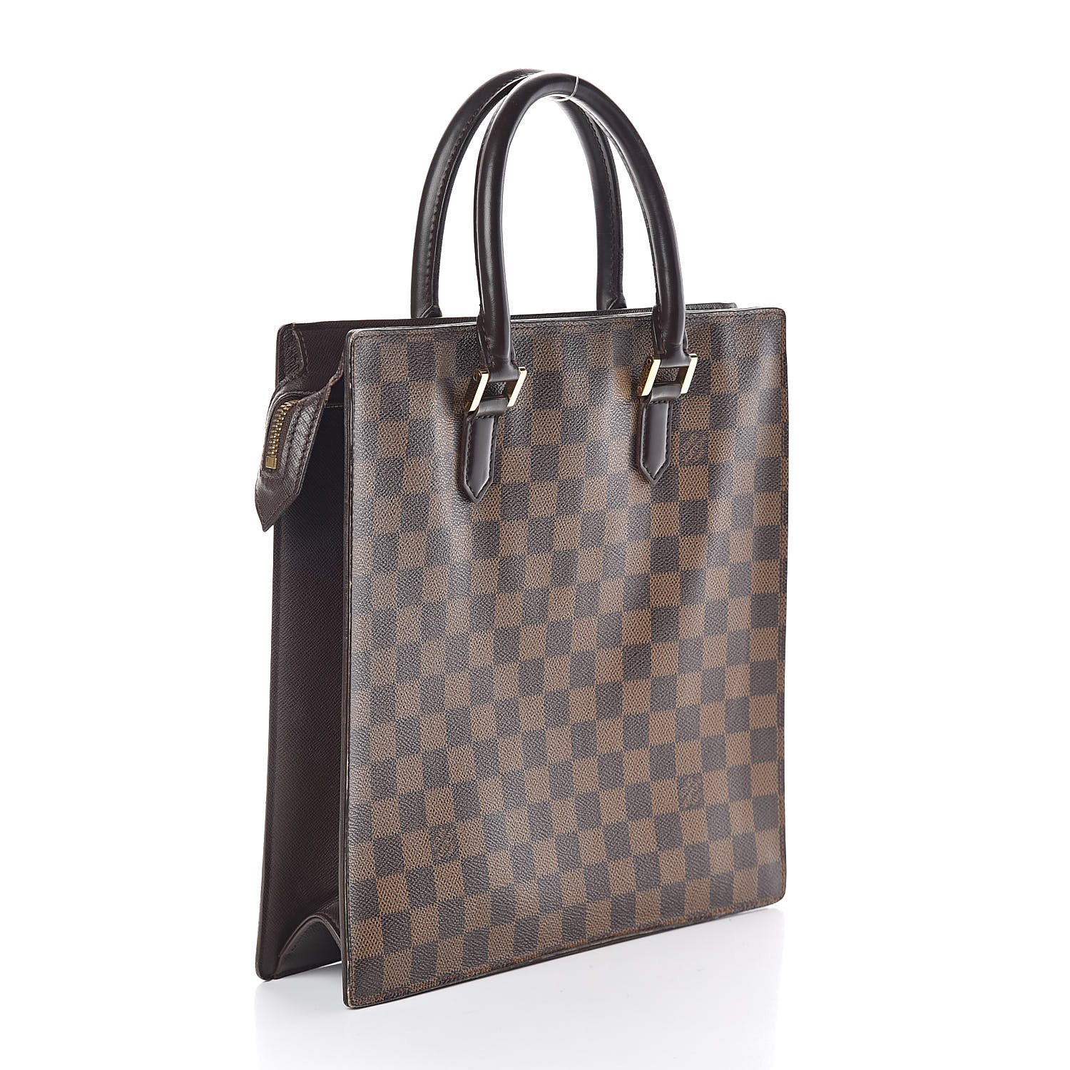 Louis Vuitton Grey Metallic Monogram Vernis Leather Petit Sac Plat Bag -  Yoogi's Closet