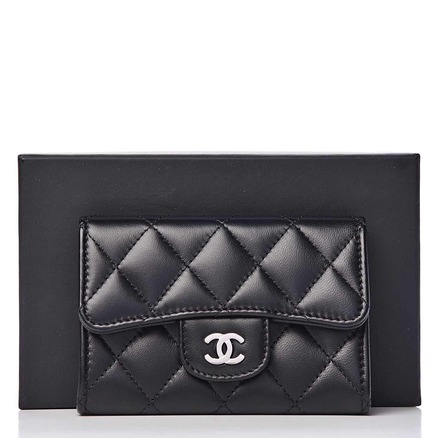 chanel flap card case