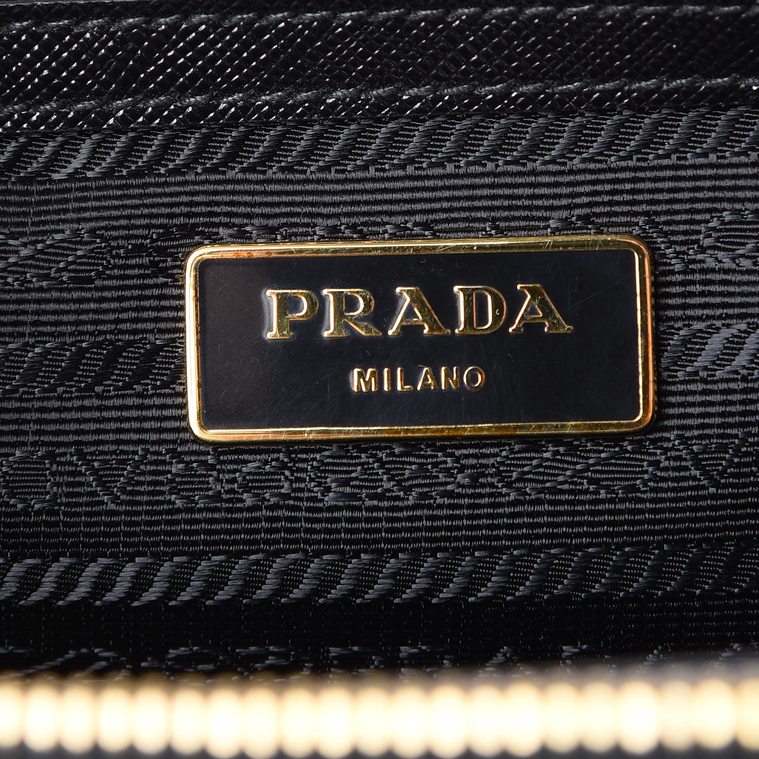 prada saffiano small double tote