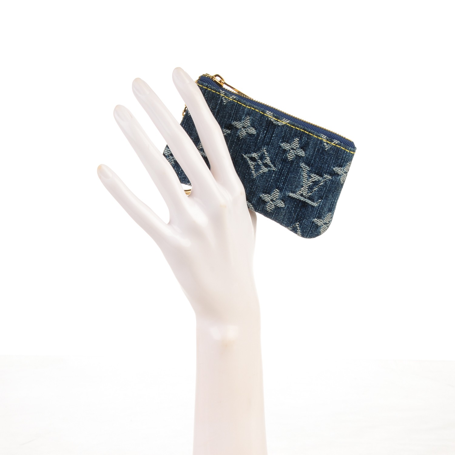 louis vuitton denim key pouch