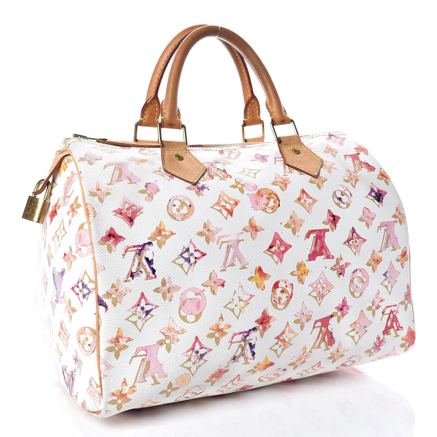 LOUIS VUITTON Watercolor Aquarelle Speedy 30 White 394333