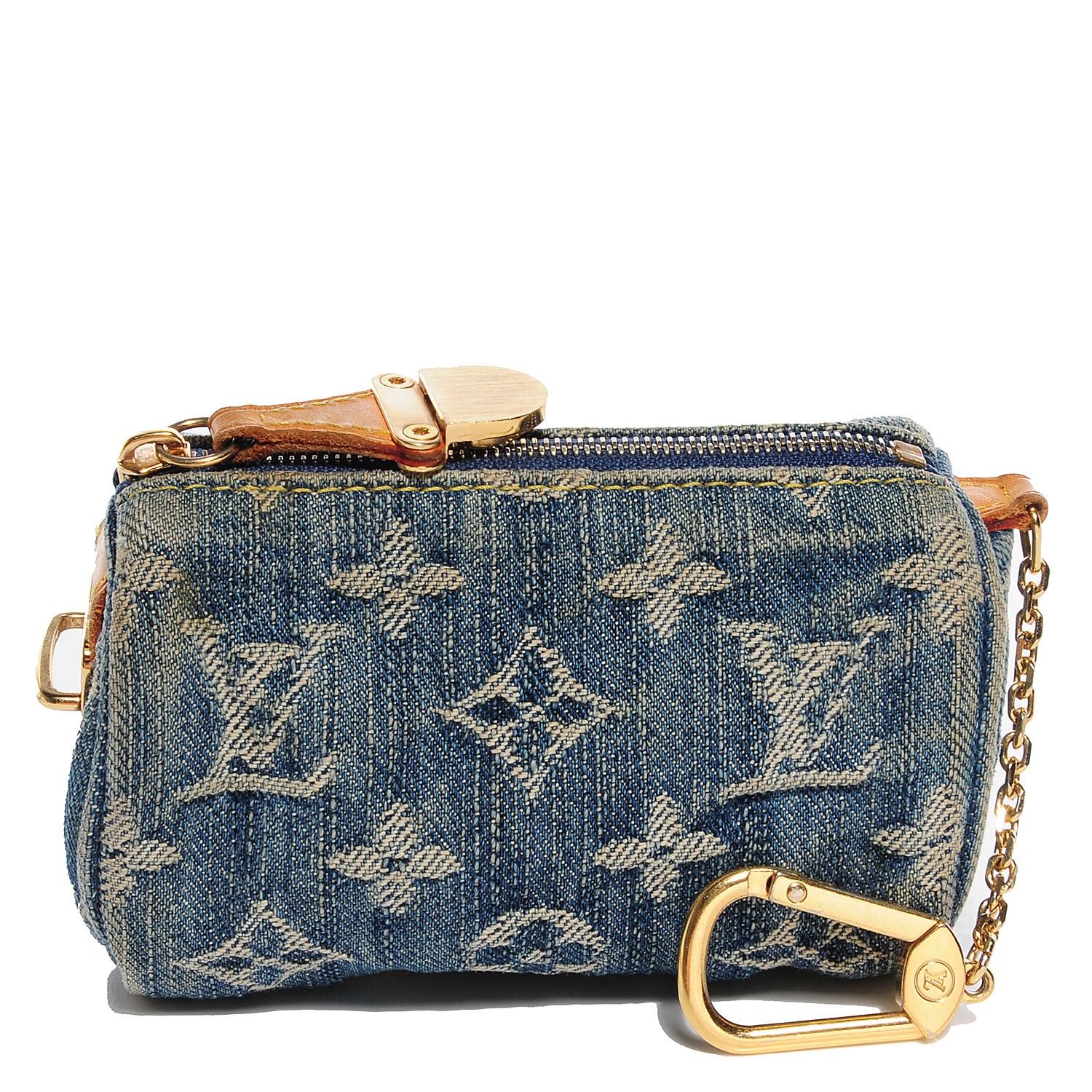 louis vuitton denim key pouch