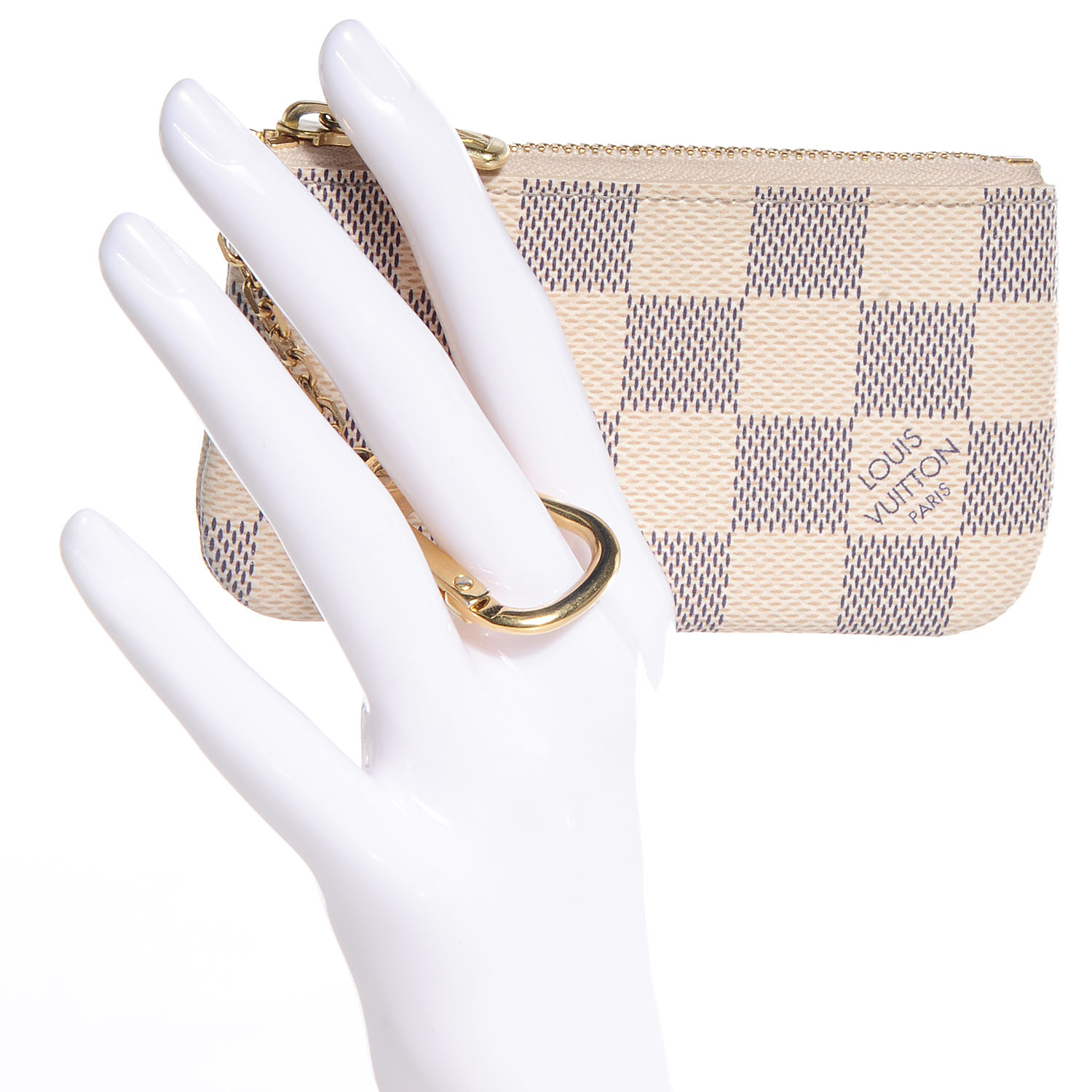 louis vuitton key cles damier azur