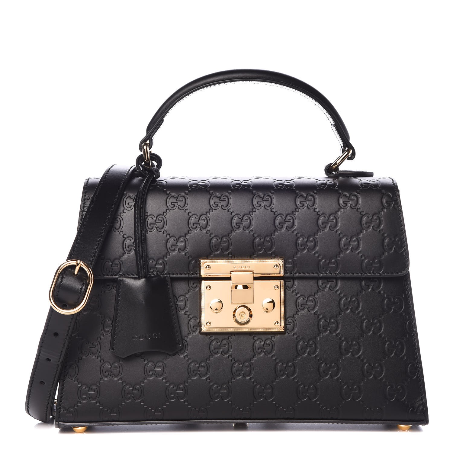 gucci padlock signature top handle bag