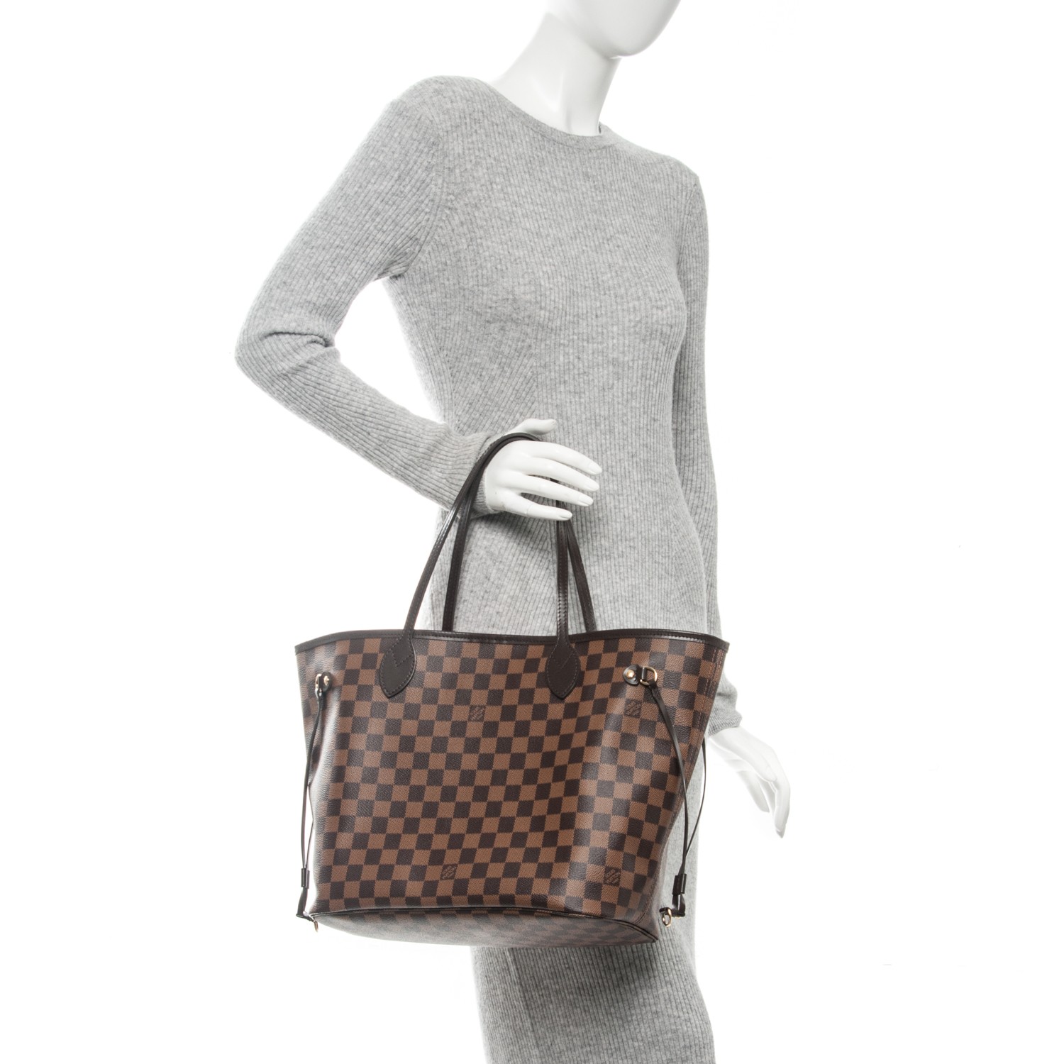 LOUIS VUITTON LOUIS VUITTON Neverfull MM Tote Bag N41358 Damier PVC coated  canvas Brown Us N41358