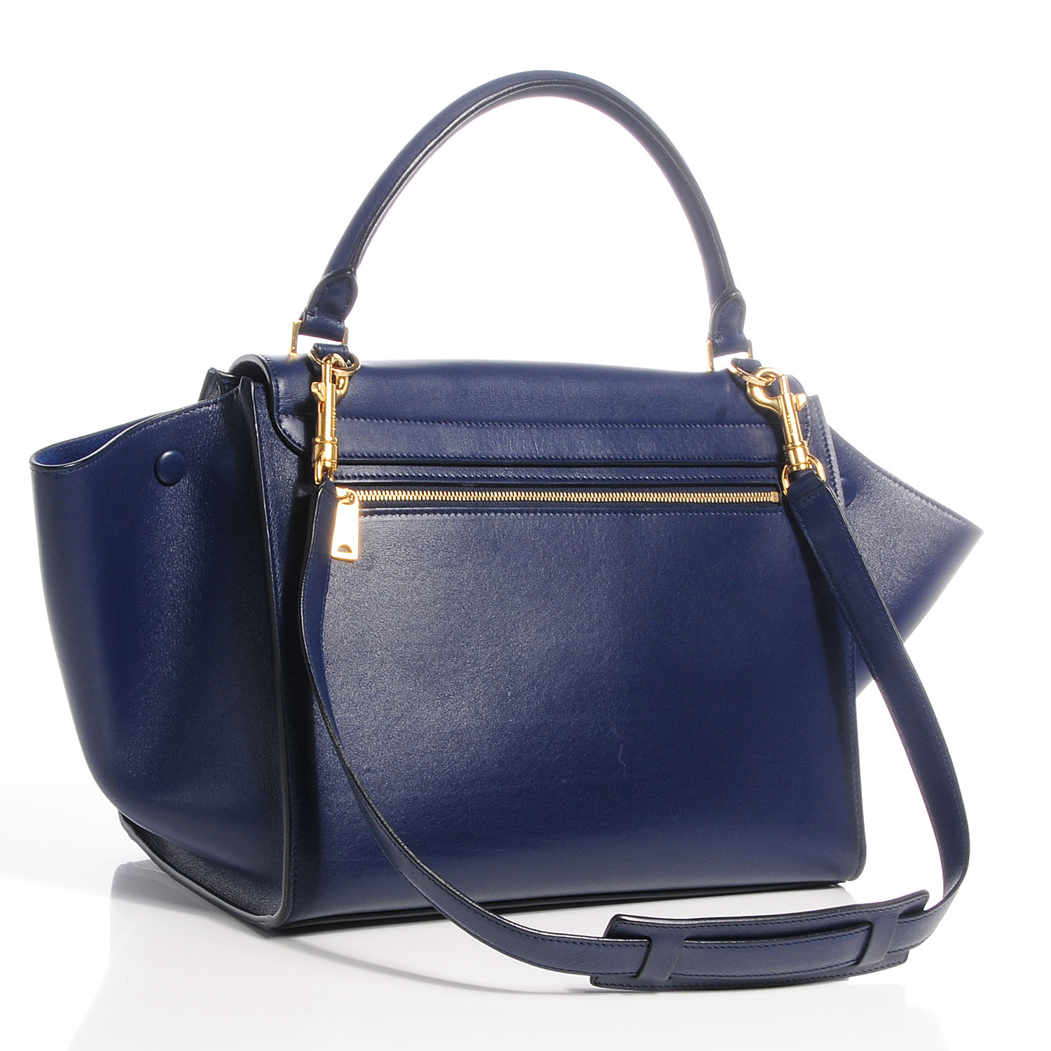 CELINE Palmelato Small Trapeze Ink Blue 66563