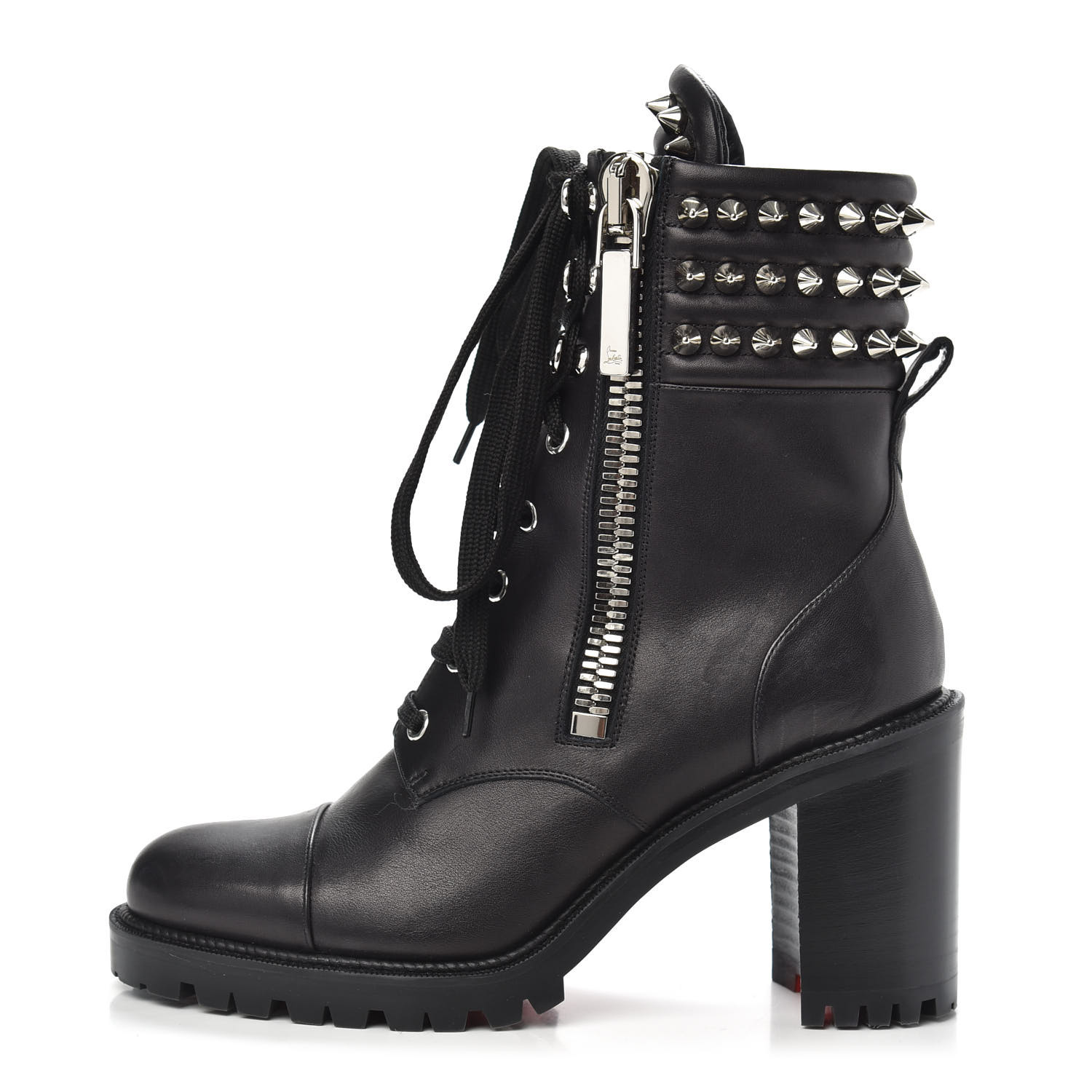 louboutin boots with spikes