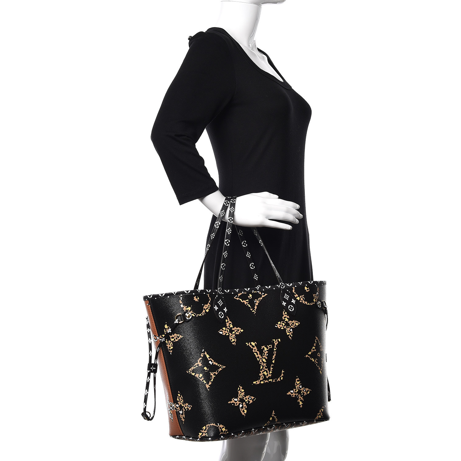 louis vuitton neverfull mm black