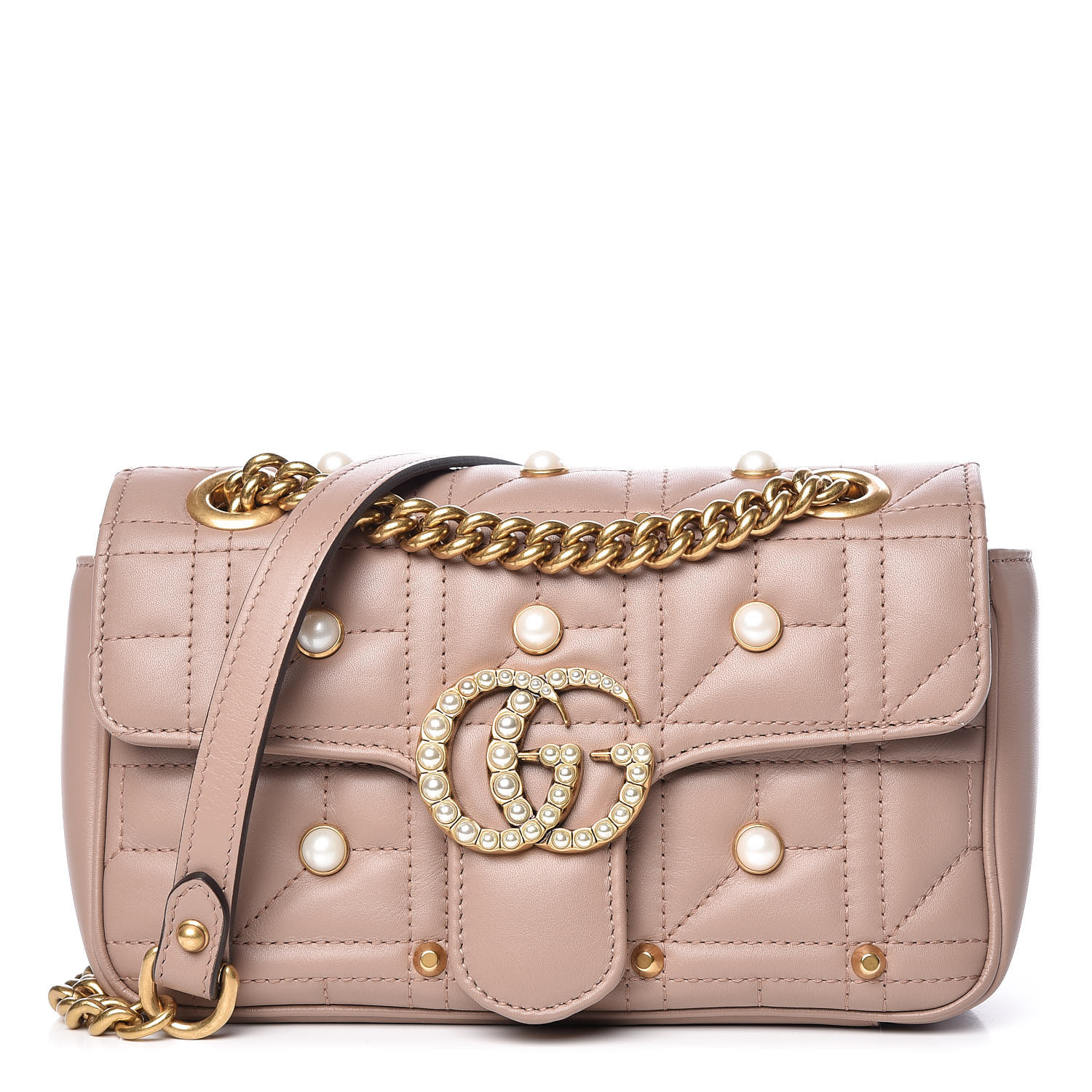 gucci marmont pearl bag