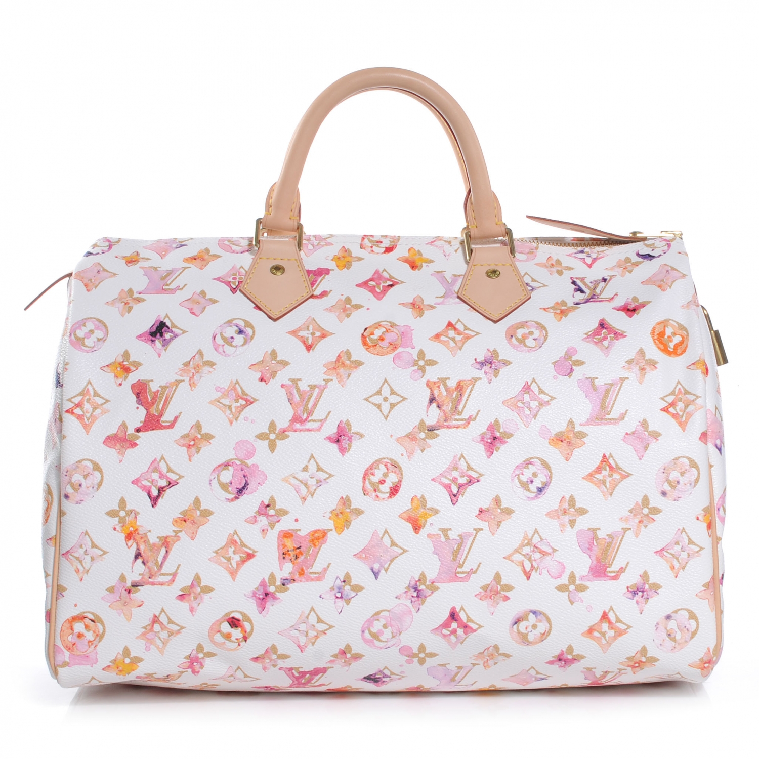 LOUIS VUITTON Watercolor Aquarelle Speedy 35 White 49895 | FASHIONPHILE