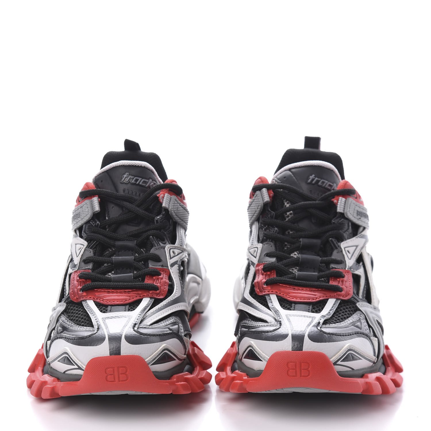 balenciaga track 2 black grey red