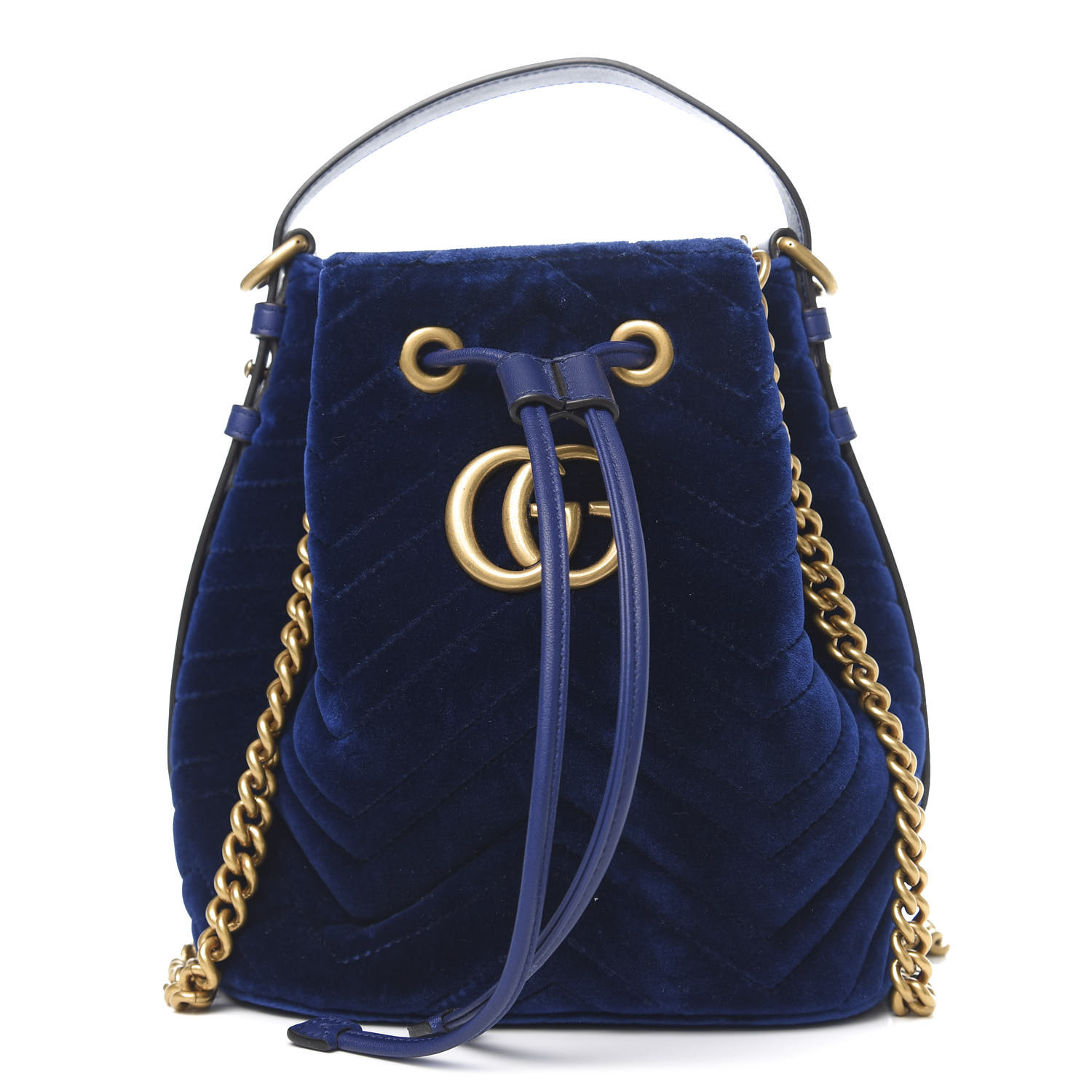 gucci marmont velvet cobalt blue