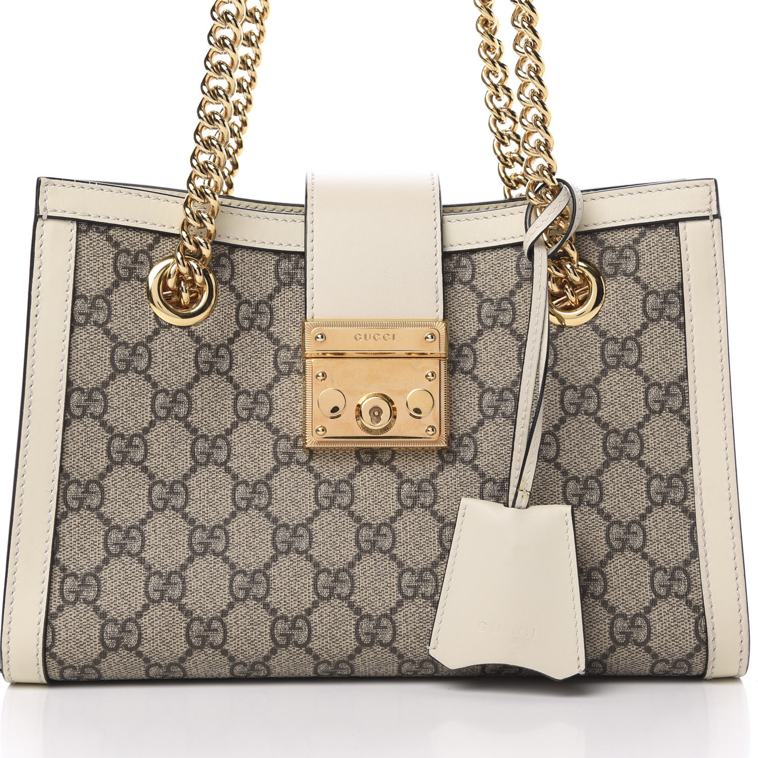 gucci padlock white