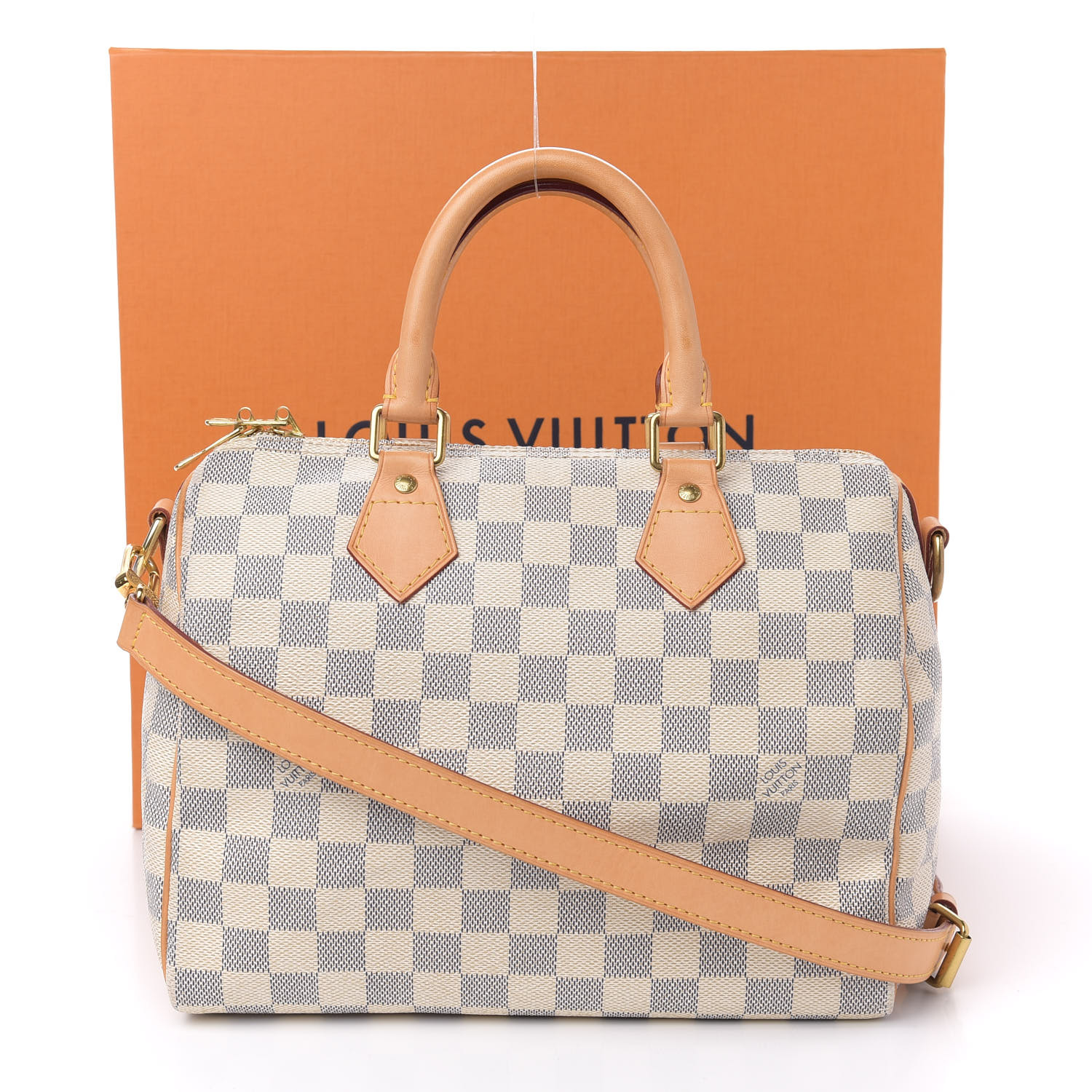 speedy bandouliere damier azur