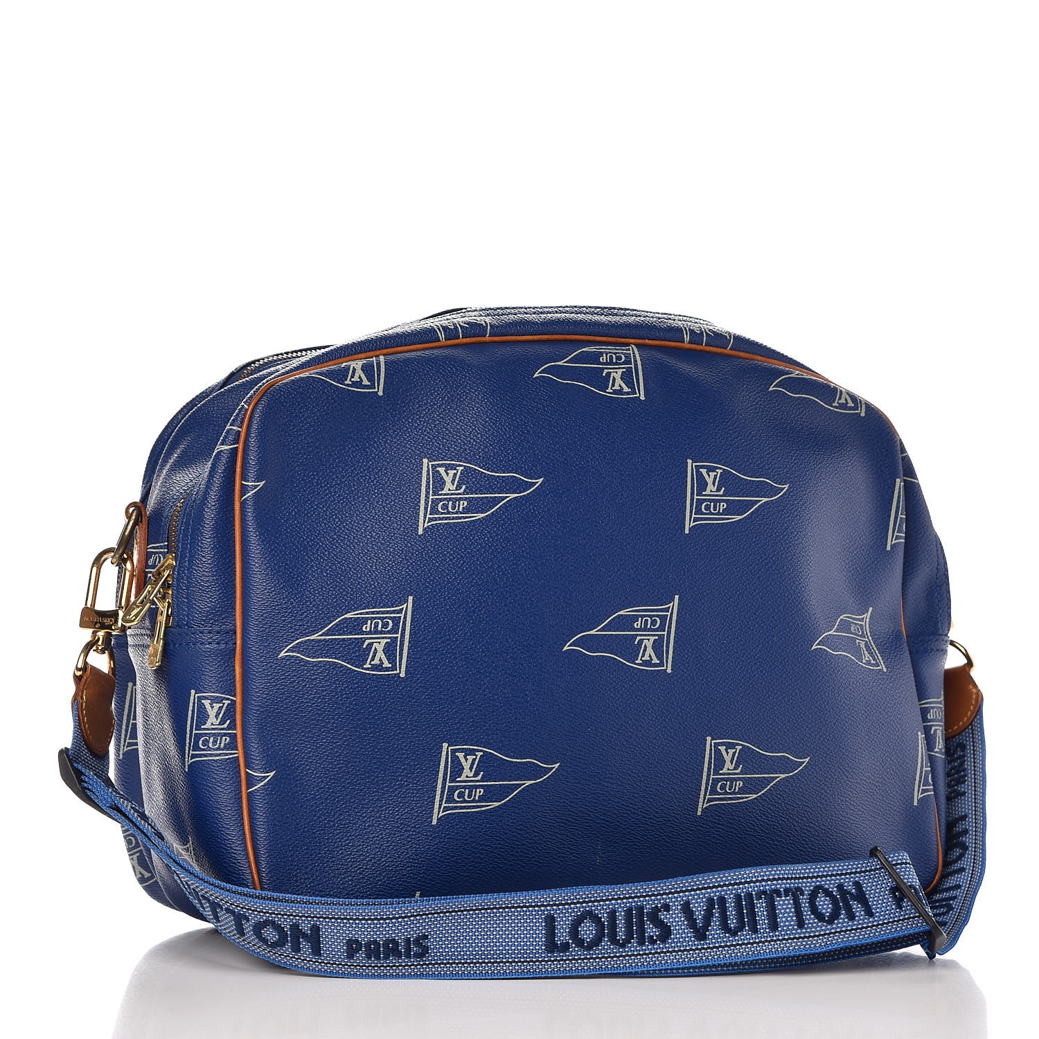 LOUIS VUITTON Americas Cup Boston Bag Blue 313538