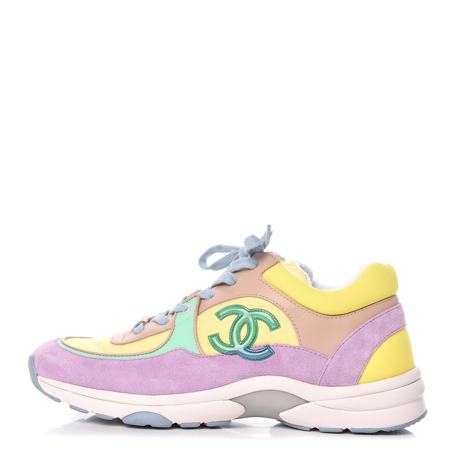 chanel sneakers yellow