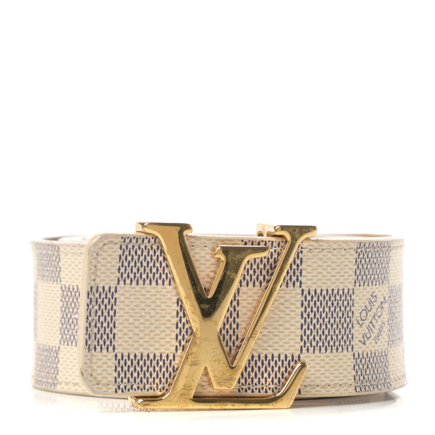 Louis Vuitton - Damier Azur LV Initiales - Belt - Catawiki