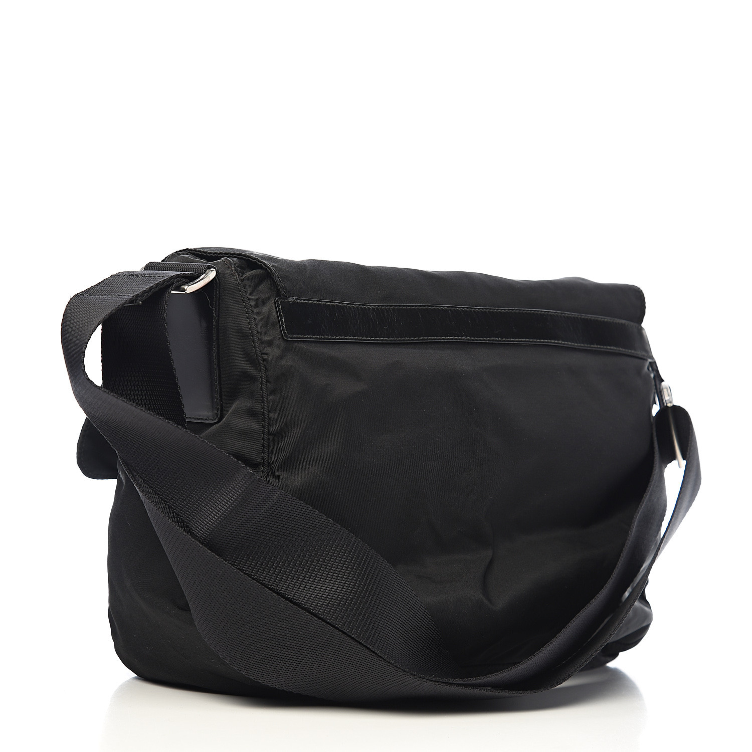 PRADA Nylon Vela Sport Messenger Bag Black 535730