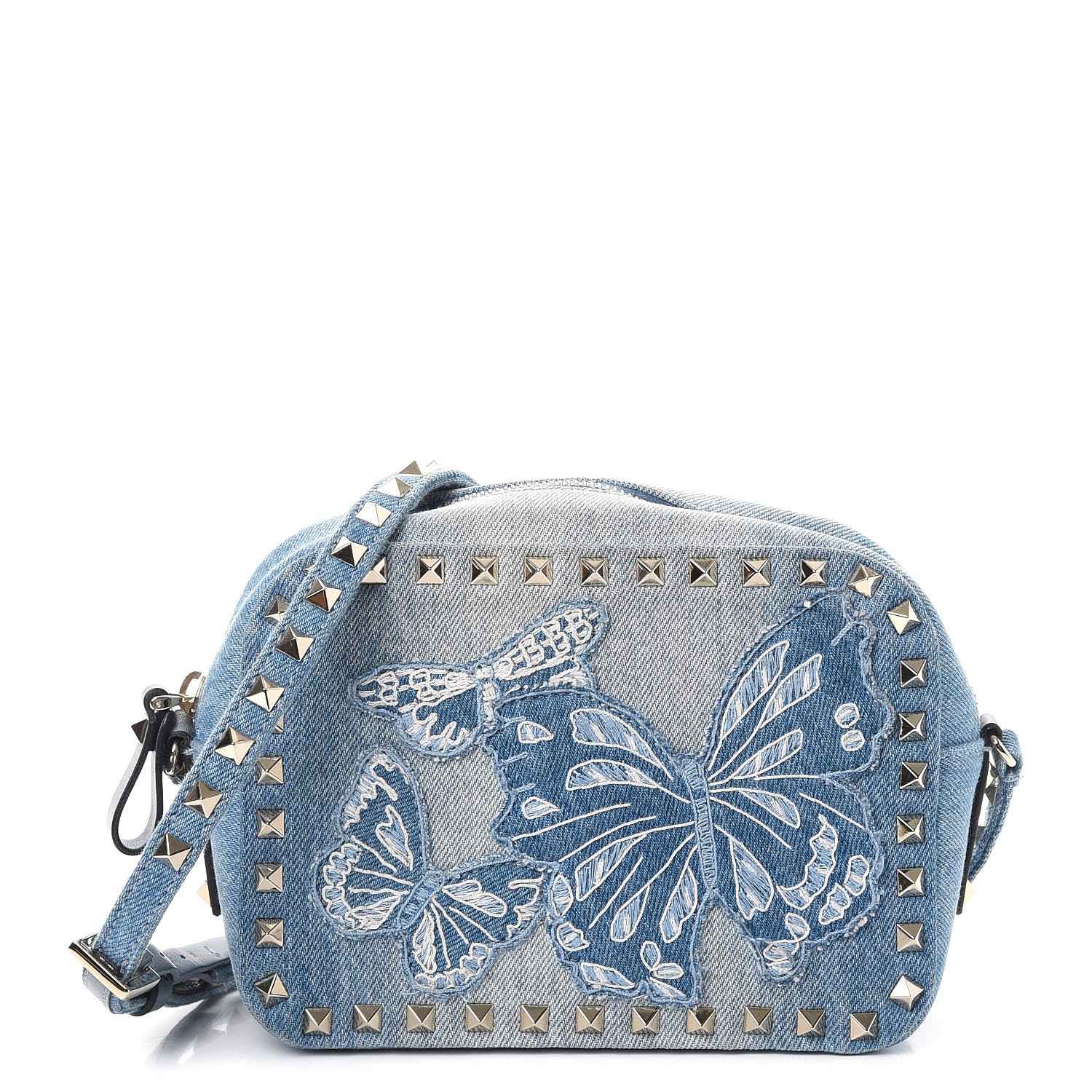 valentino denim butterfly bag