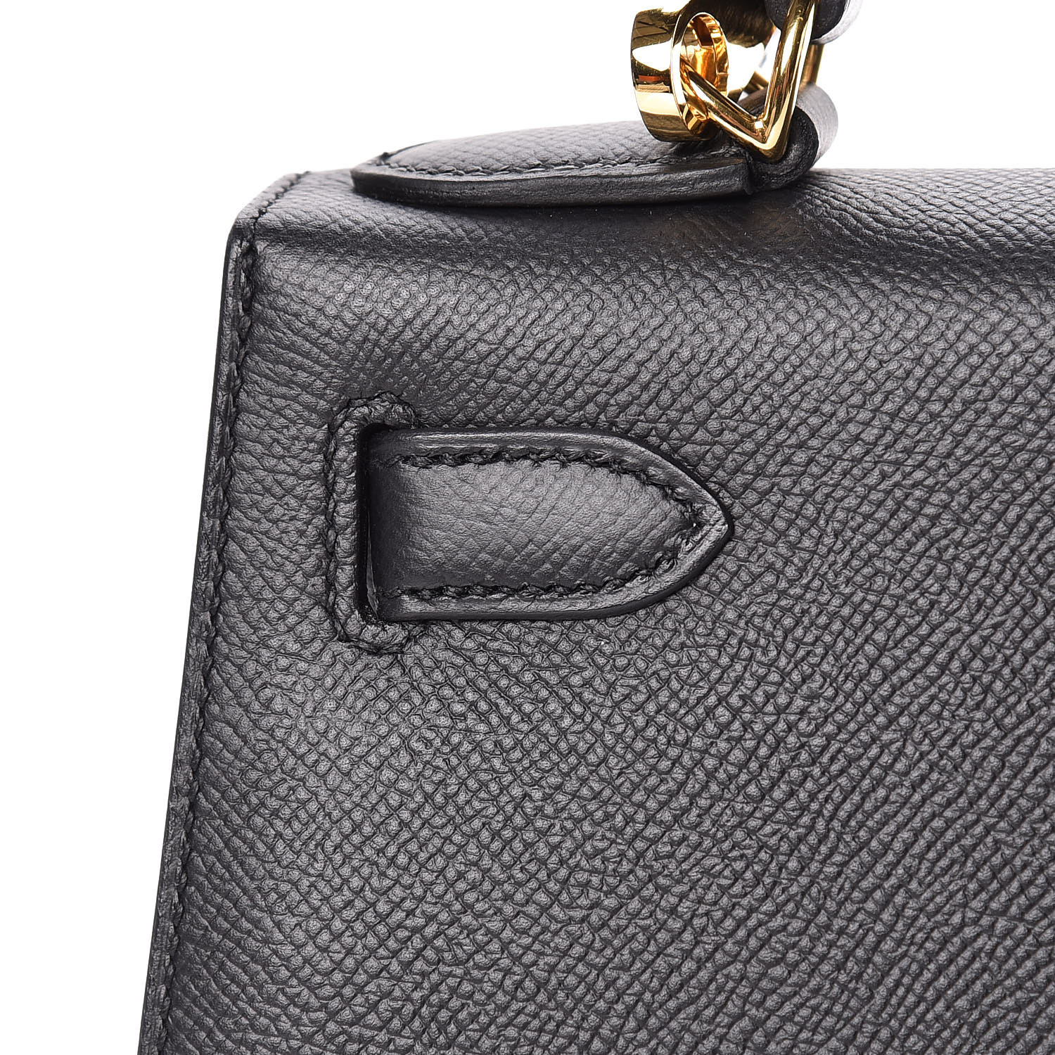 HERMES Epsom Kelly Sellier 28 Black 448624