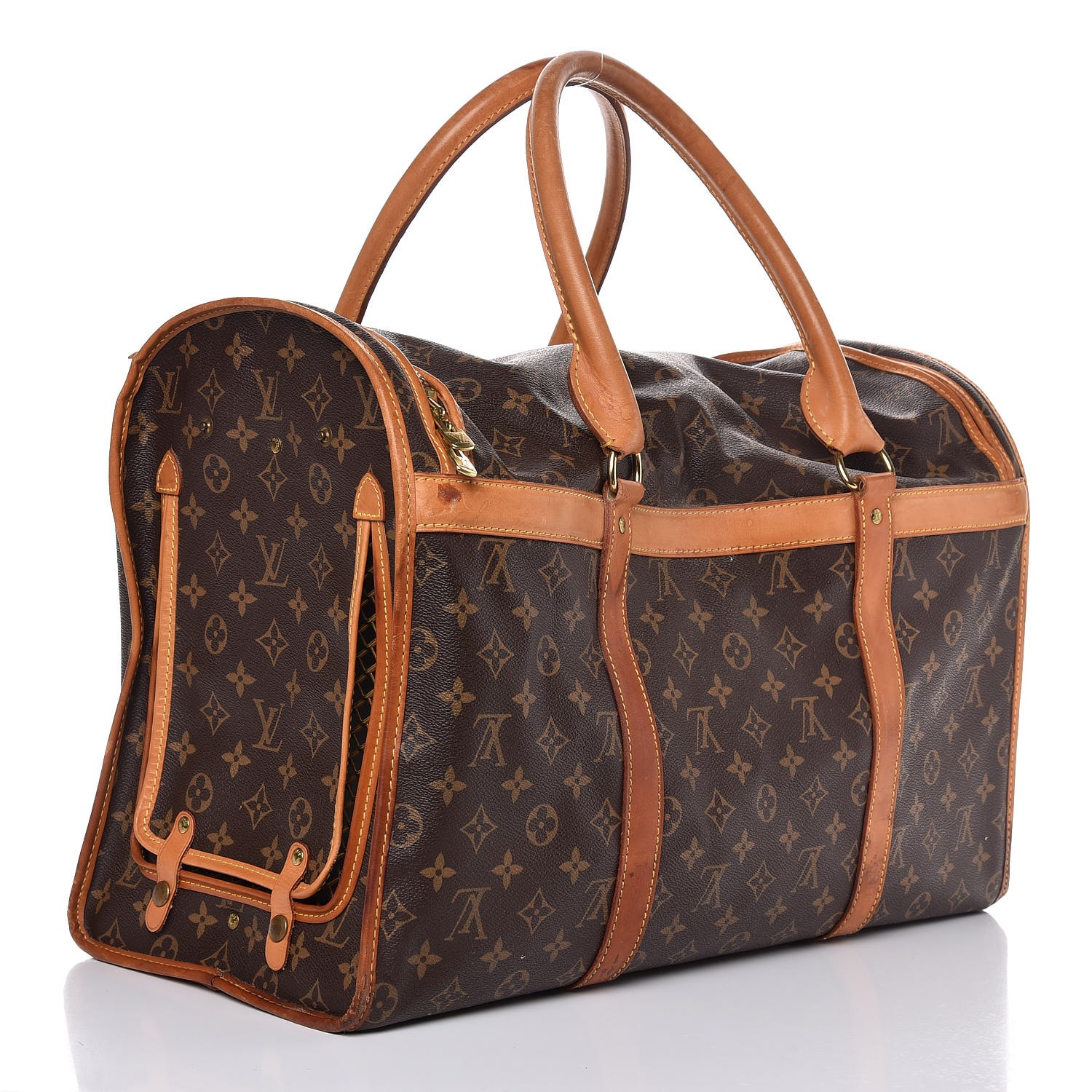 LOUIS VUITTON Monogram Sac Chien 50 Dog Pet Carrier 293295