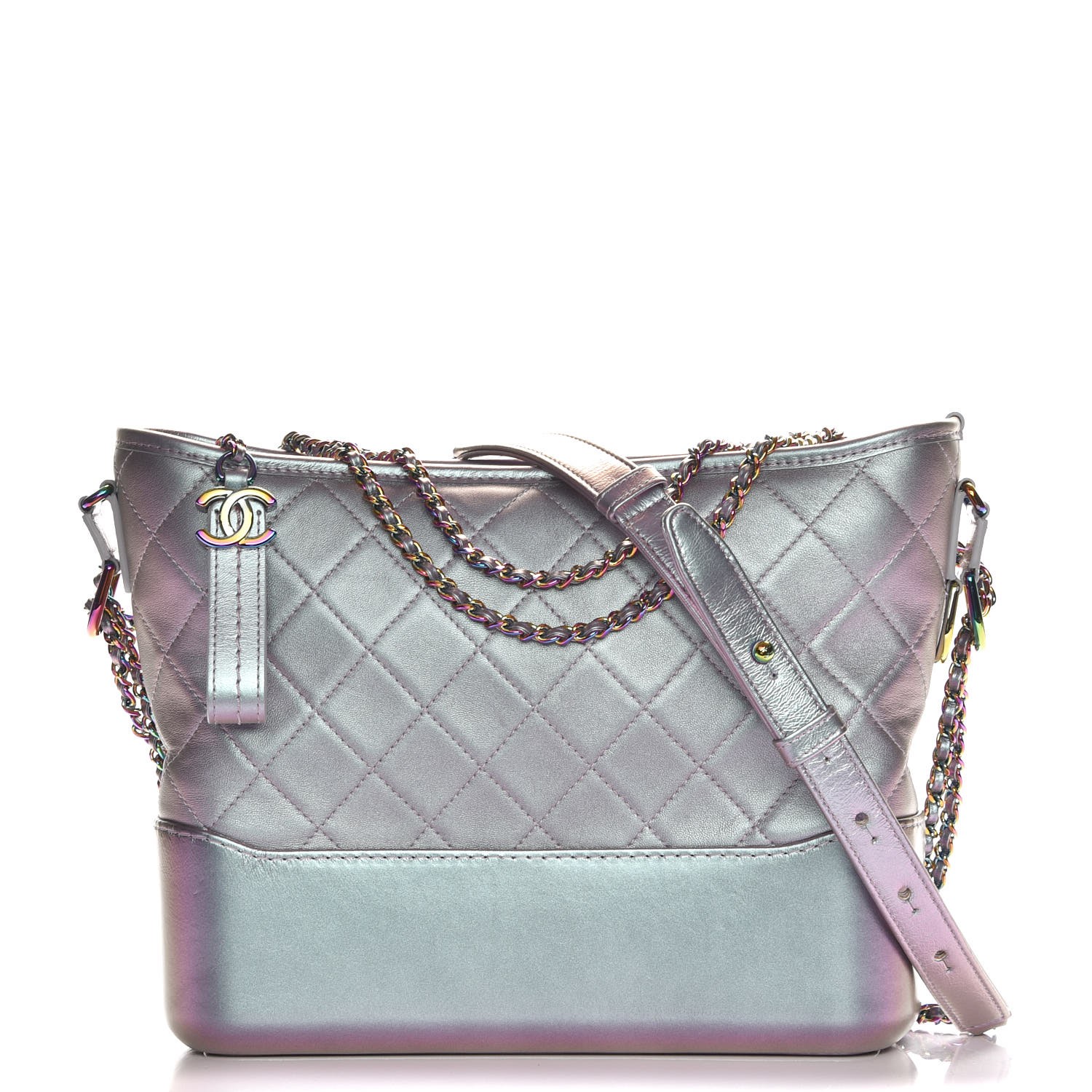 chanel iridescent lambskin quilted bag