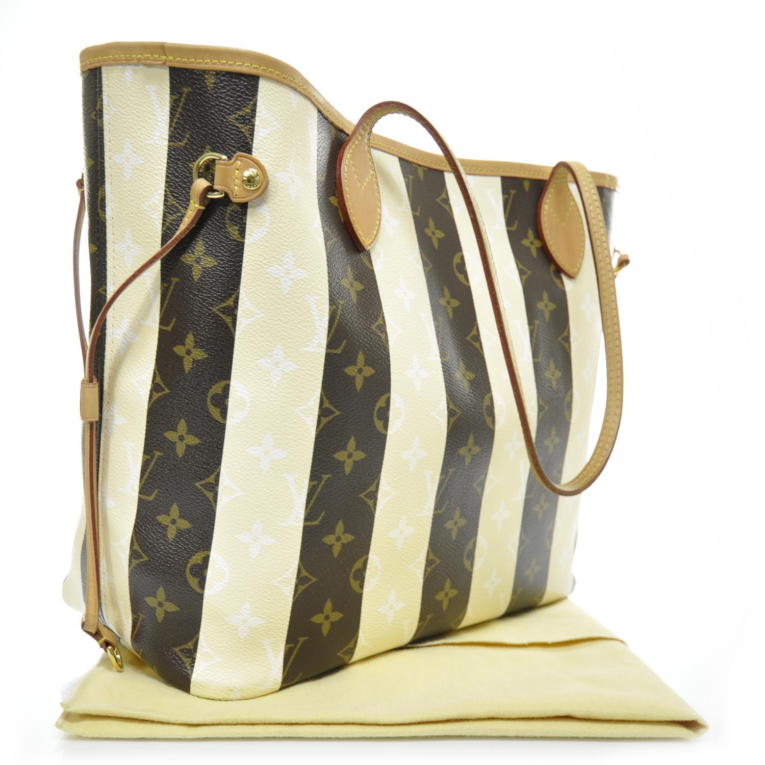 louis vuitton monogram rayures neverfull mm