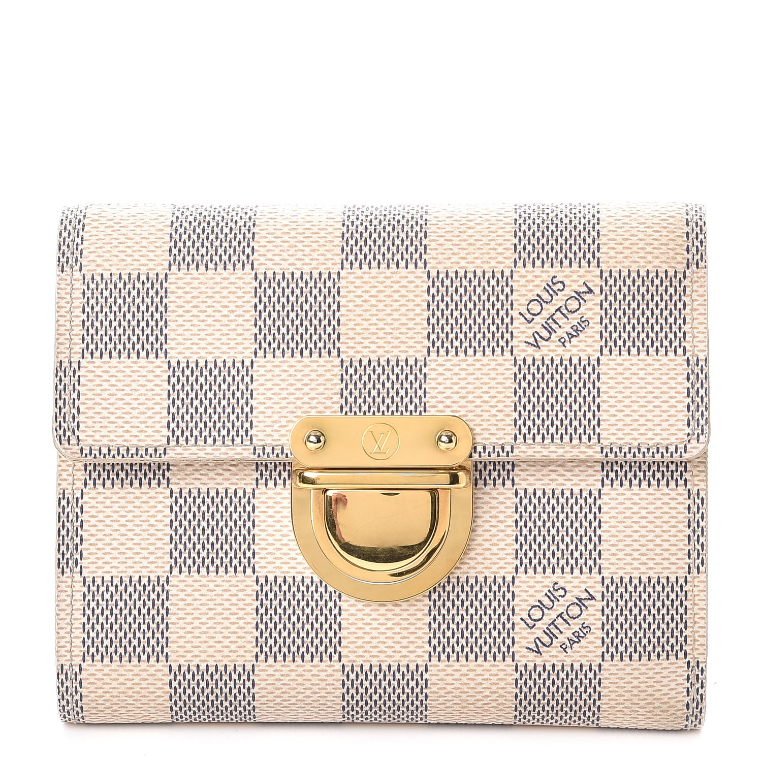 LOUIS VUITTON Damier Azur Koala Wallet 255285