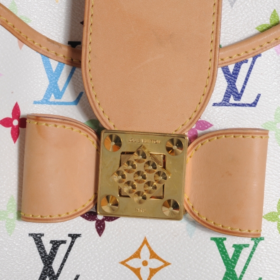 Louis Vuitton White Multicolor Monogram Canvas Annie GM Bag For Sale at  1stDibs