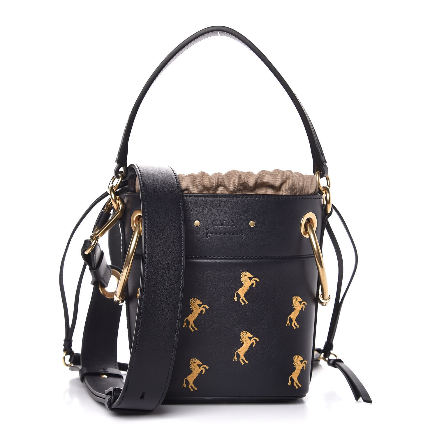 chloe horse bucket bag