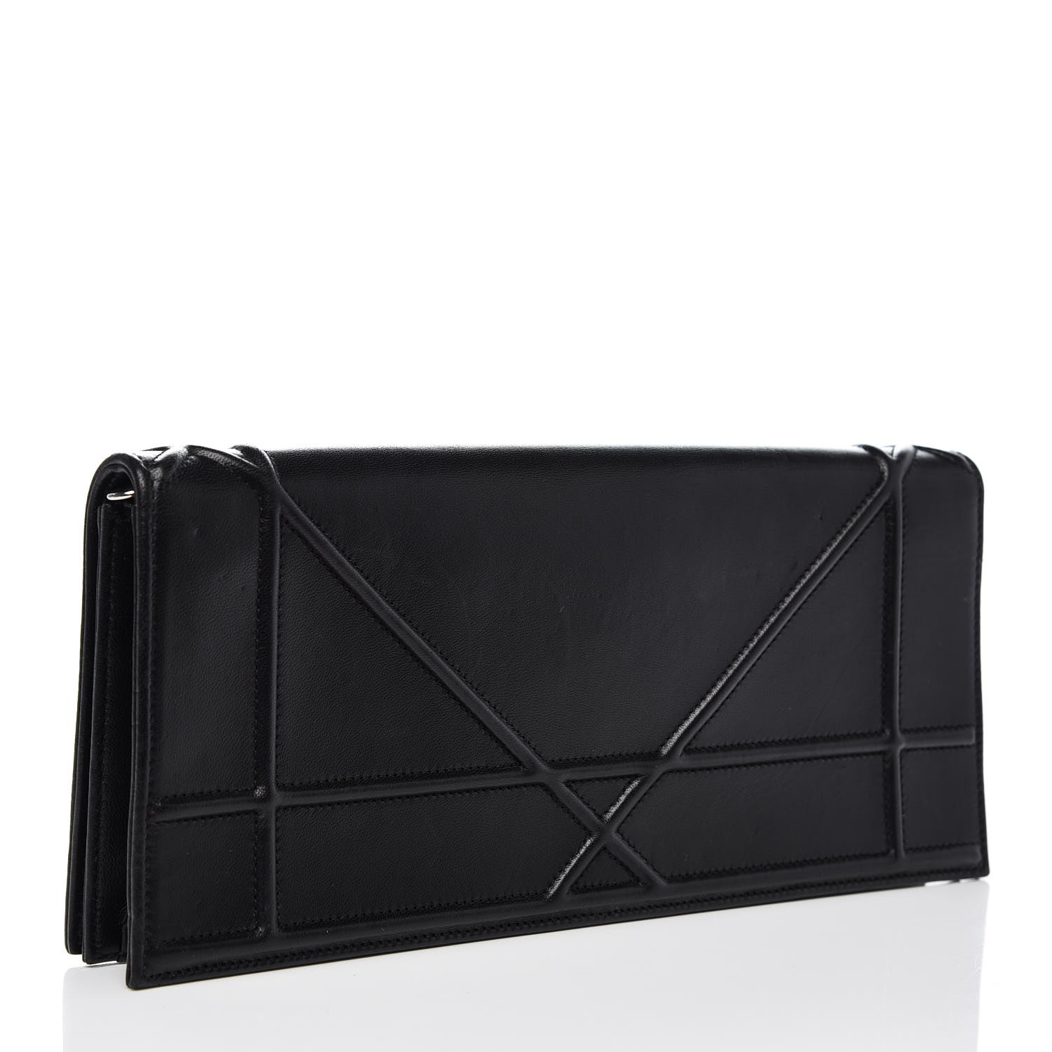 diorama lambskin clutch