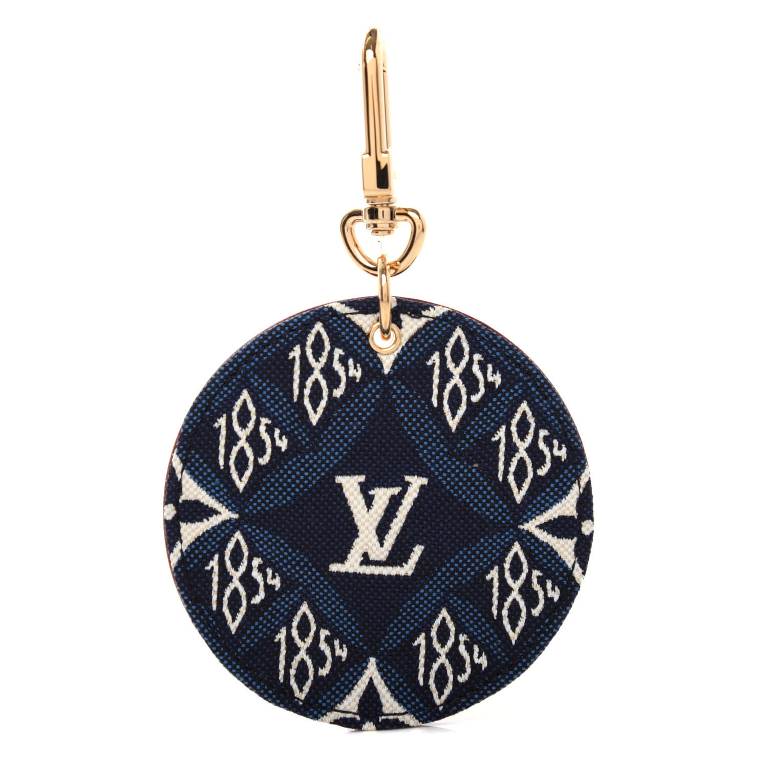 Louis Vuitton Jacquard Since 1854 Bag Charm Key Holder Blue Fashionphile