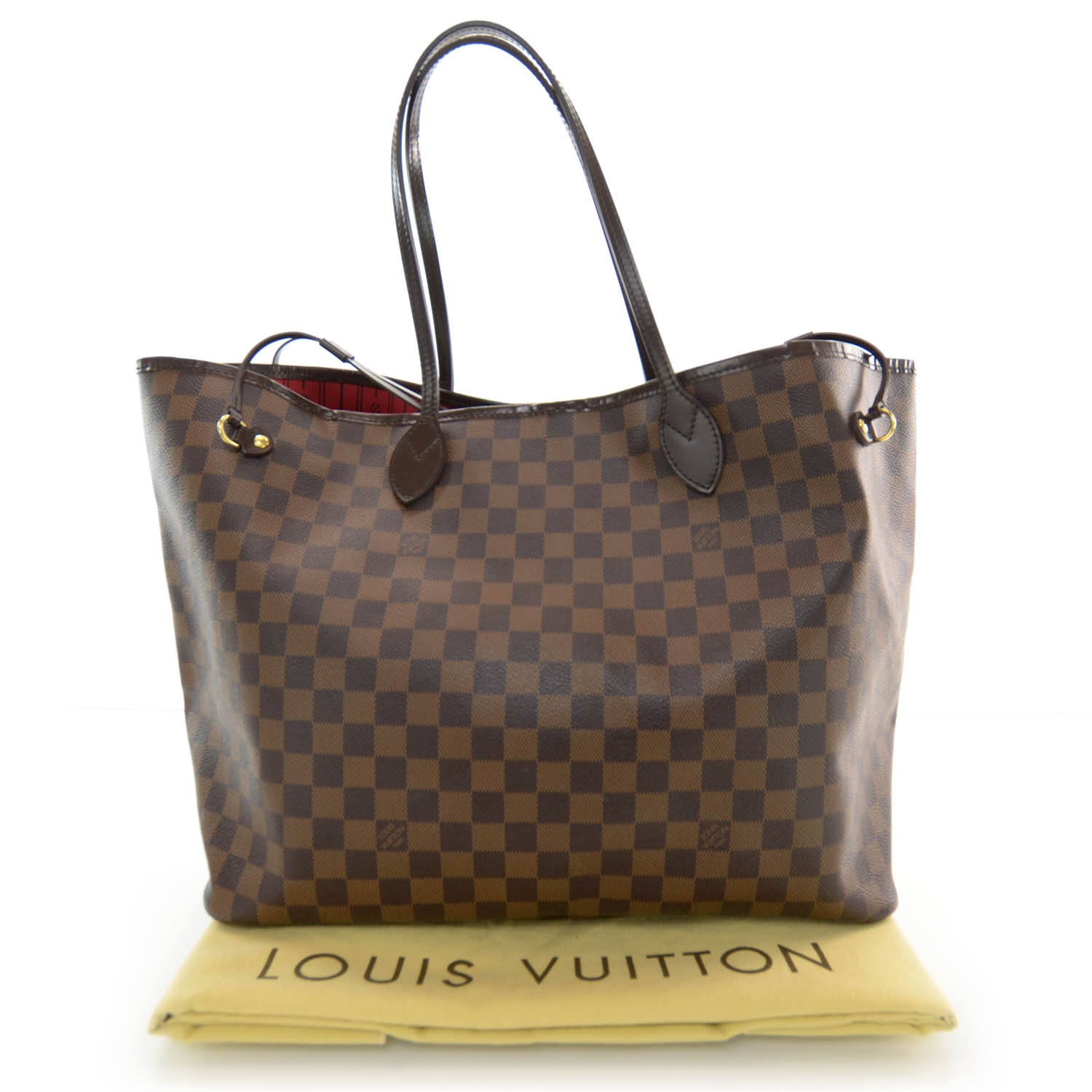 LOUIS VUITTON Damier Ebene Neverfull GM 37157